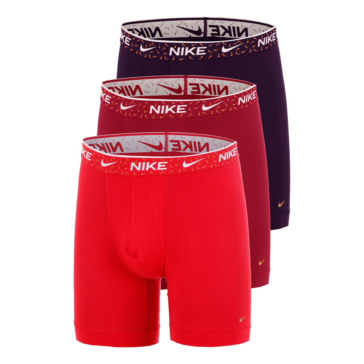 Nike Essential Cotton Stretch Boksershorts Pakke med 3 Herrer - rust