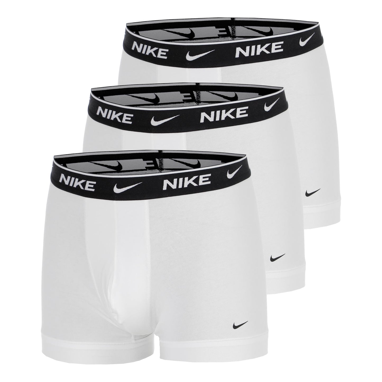 Nike Essential Cotton Stretch Trunk Boksershorts Pakke med 3 Herrer - hvid, hvid