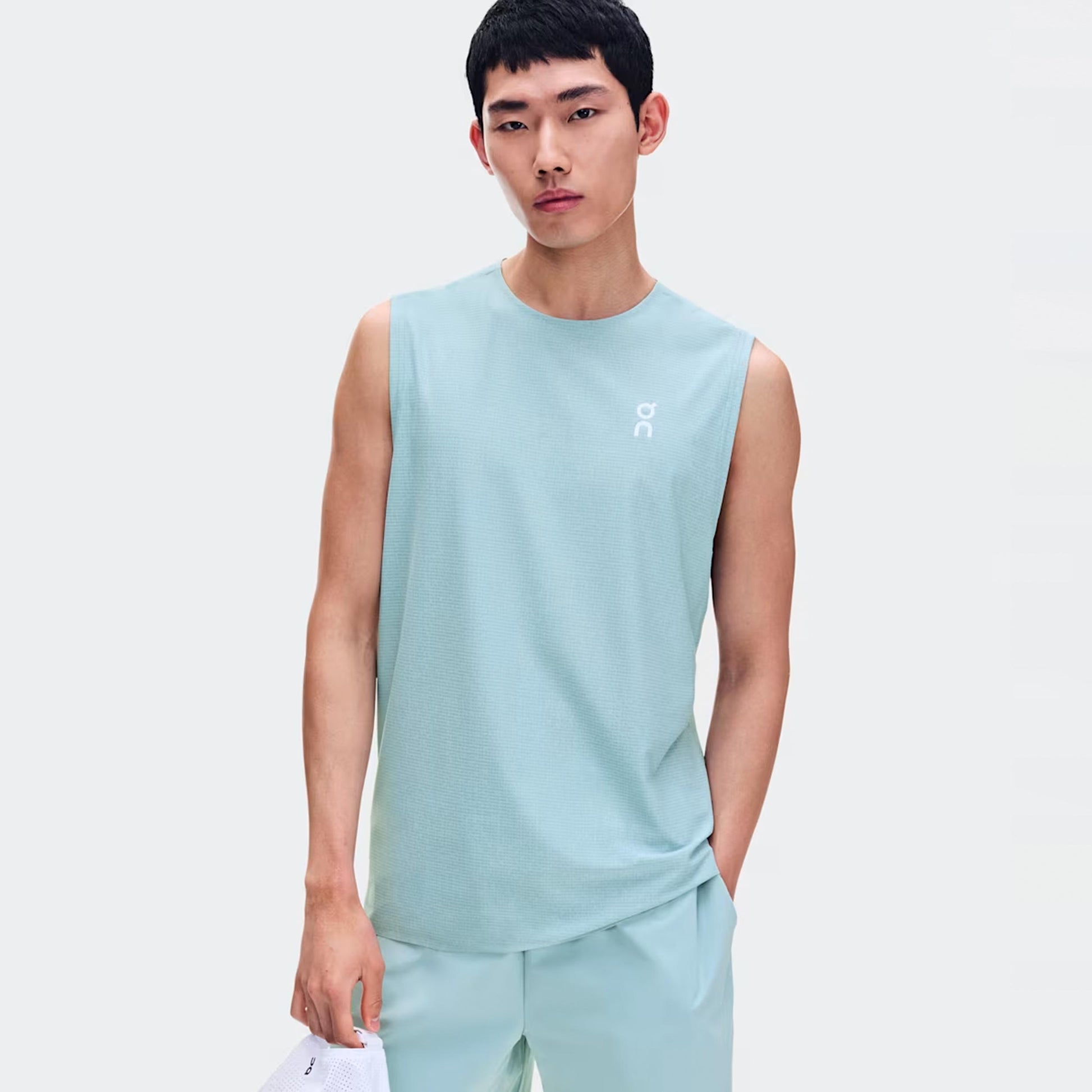 On Court Tanktop Herrer - blå-grå