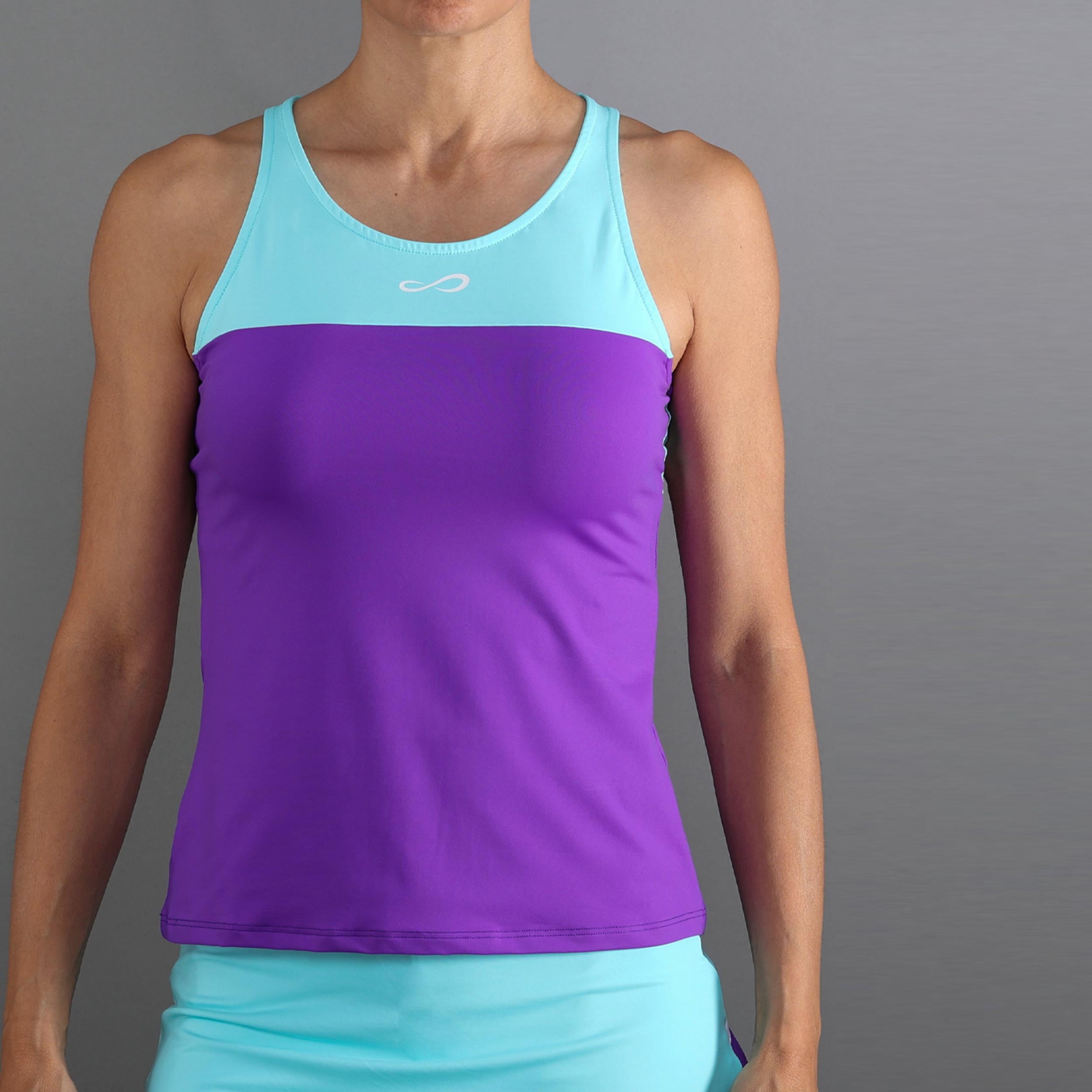 Endless Bloom Tanktop Damer-lilla, turkis