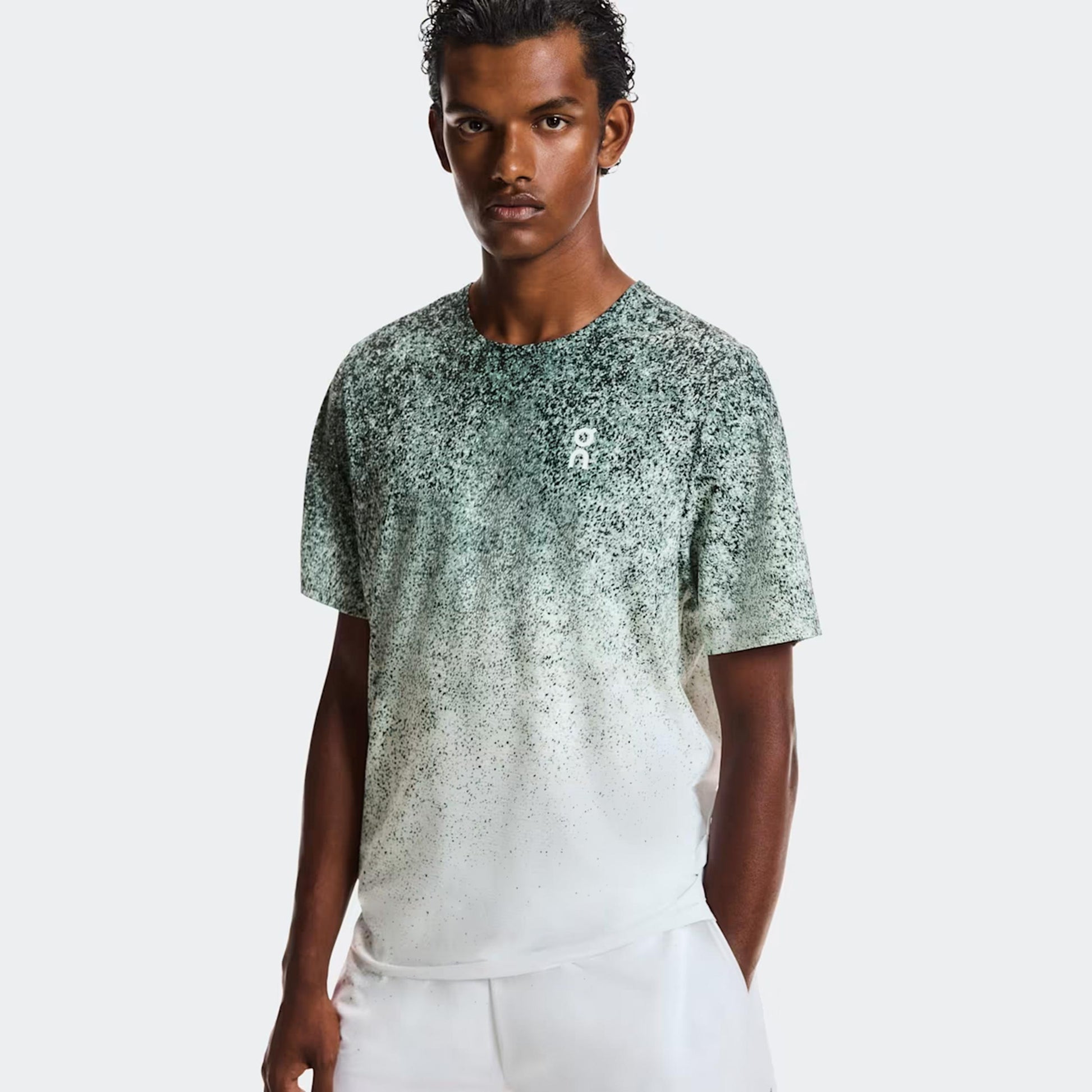 On Court Fade T-shirt Herrer - grøn, hvid
