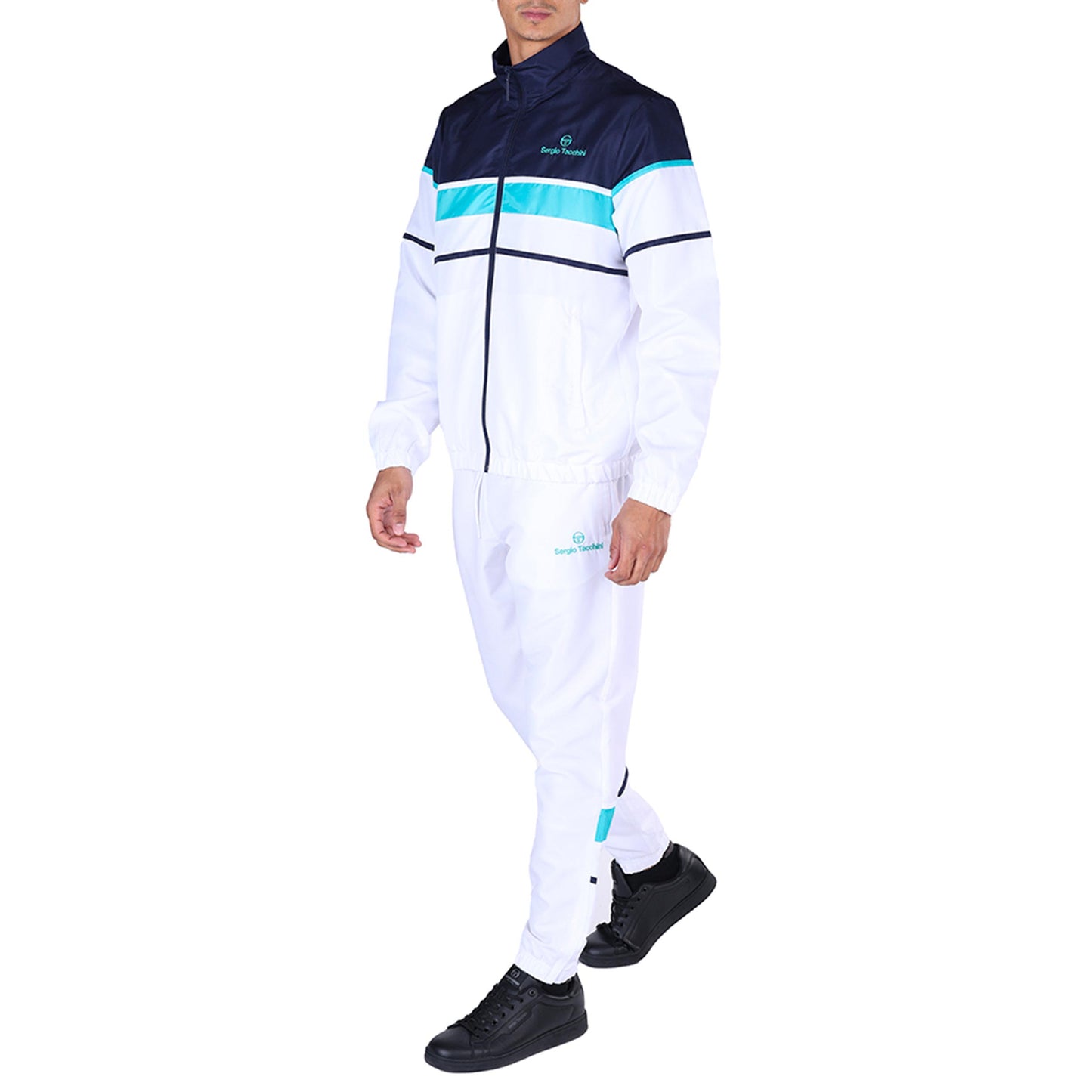 Sergio Tacchini Scorpione Træningsdragt Herrer - hvid, mørkeblå
