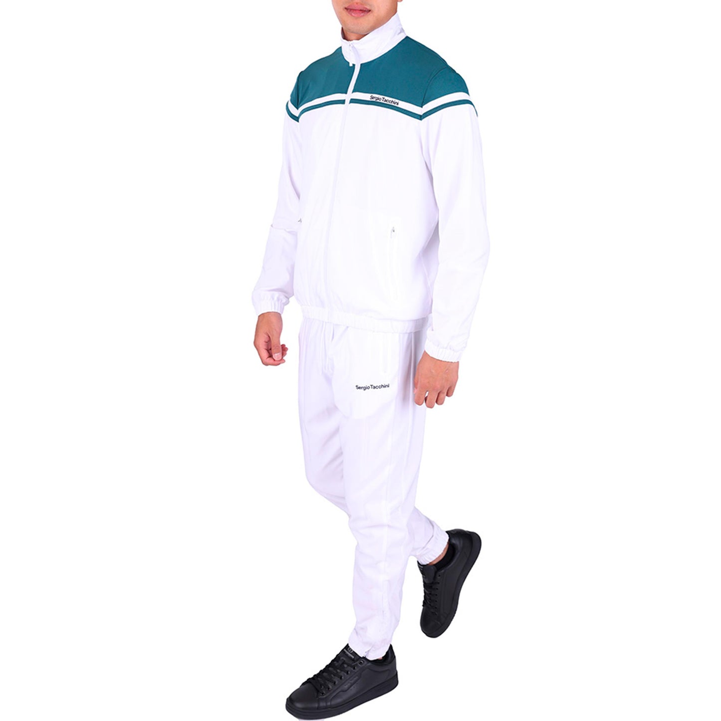 Sergio Tacchini Riflesso Træningsdragt Herrer - hvid, petrol