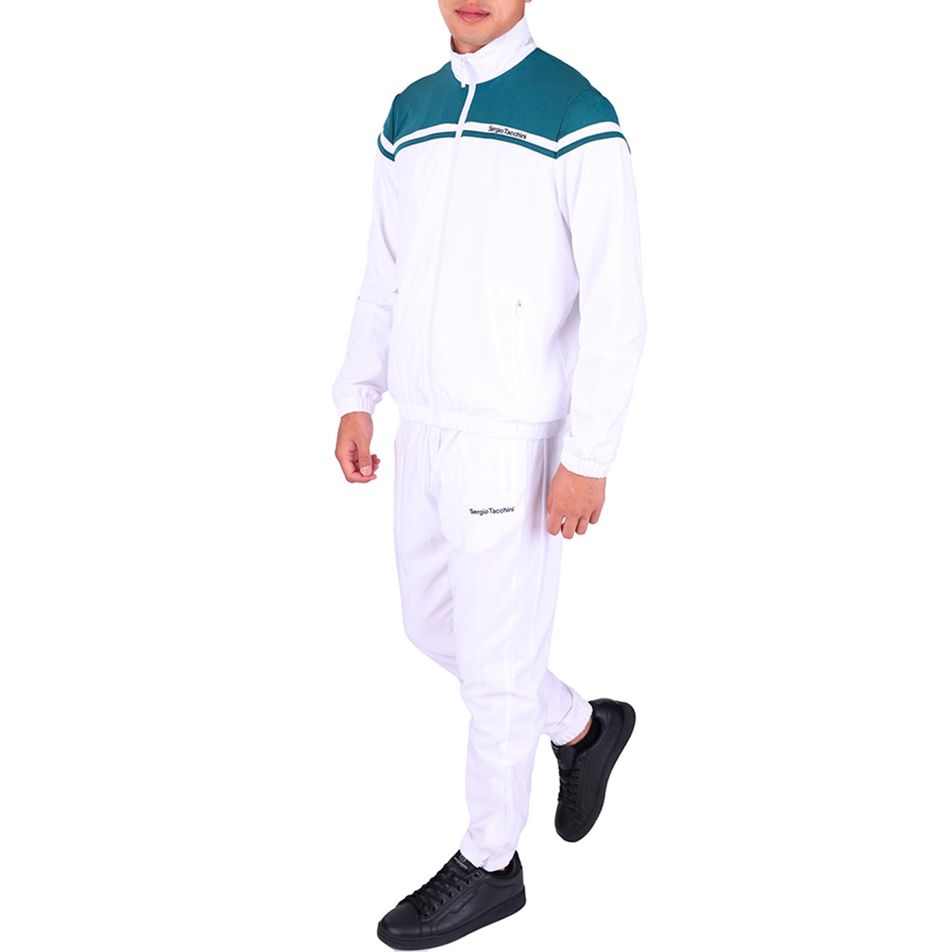Sergio Tacchini Riflesso Træningsdragt Herrer - hvid, petrol