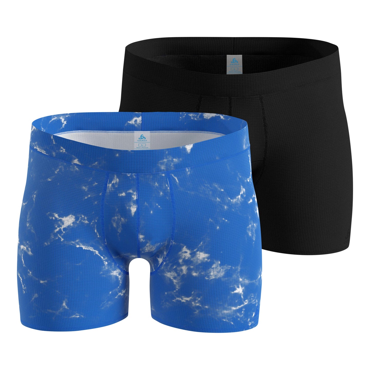 Odlo Active Light Graphic 2 pack Boksershorts Herrer-blå, sort
