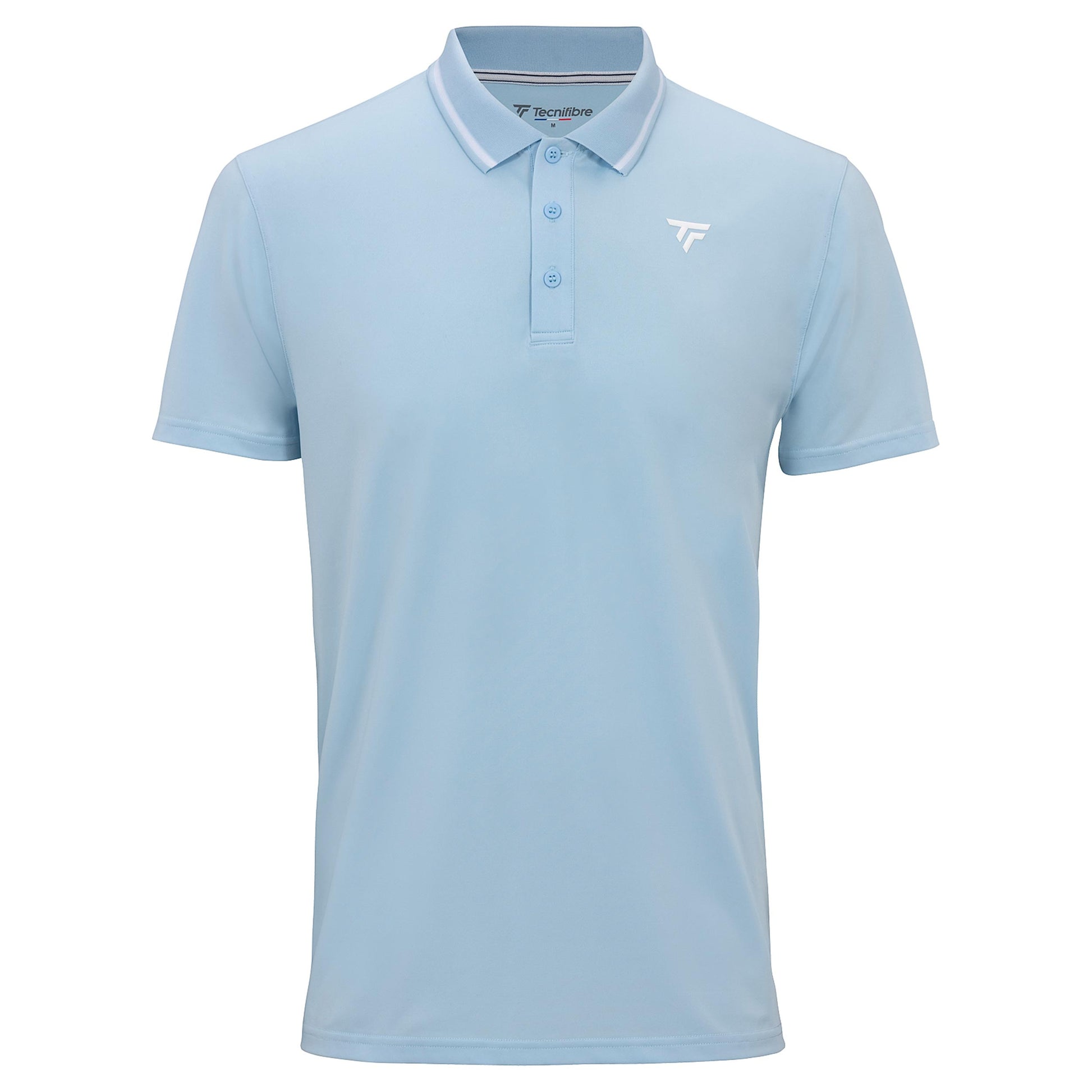 Tecnifibre Team Tech Polo Herrer - lyseblå