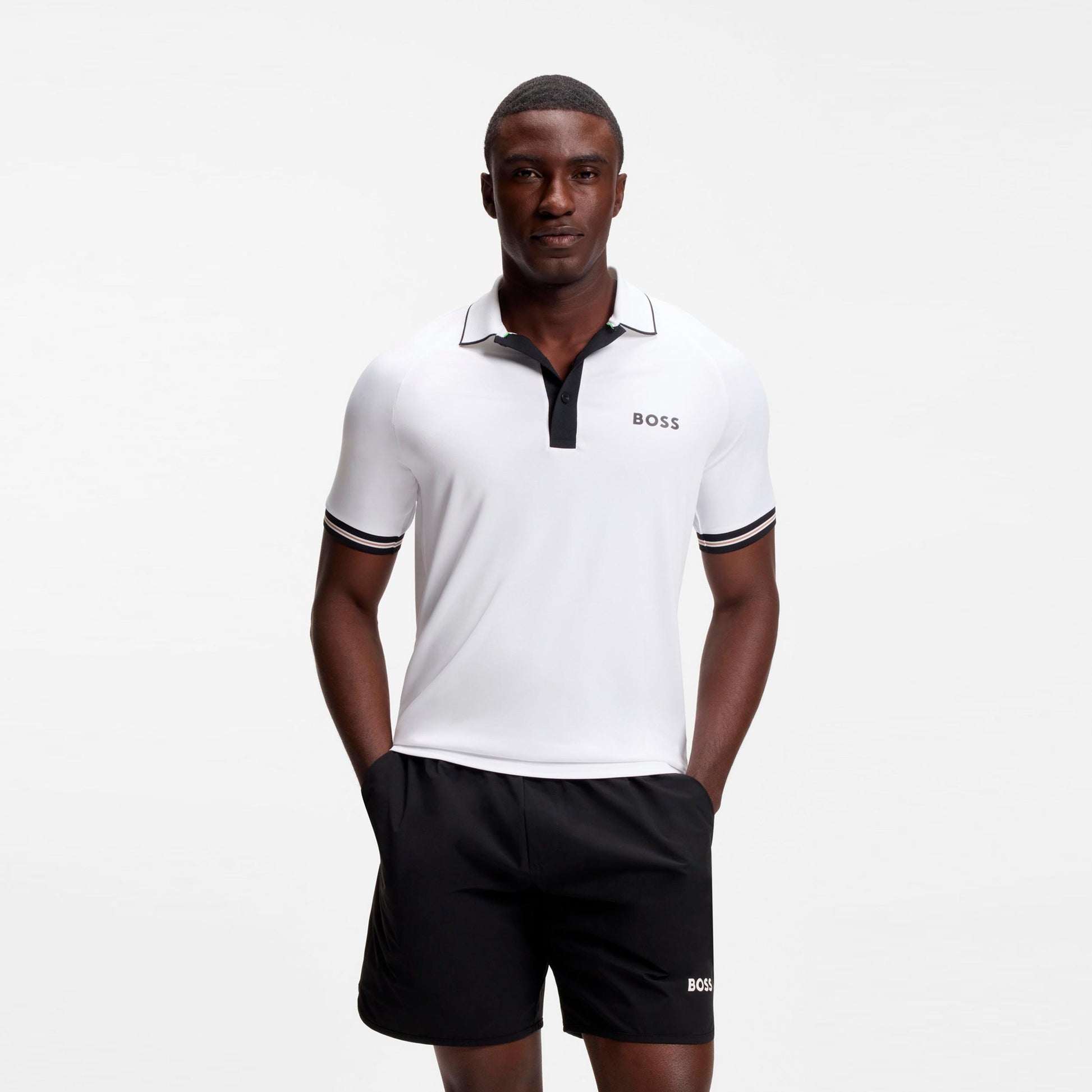 BOSS Serve Polo Herrer-hvid