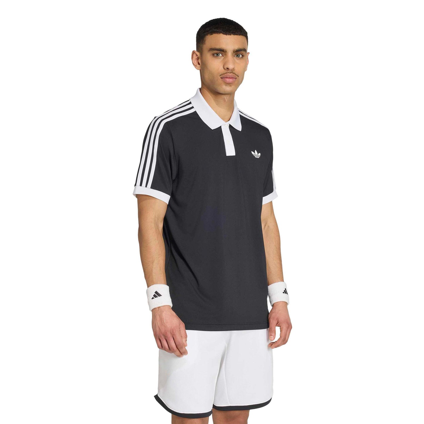 adidas Classics Polo Herrer - sort, hvid