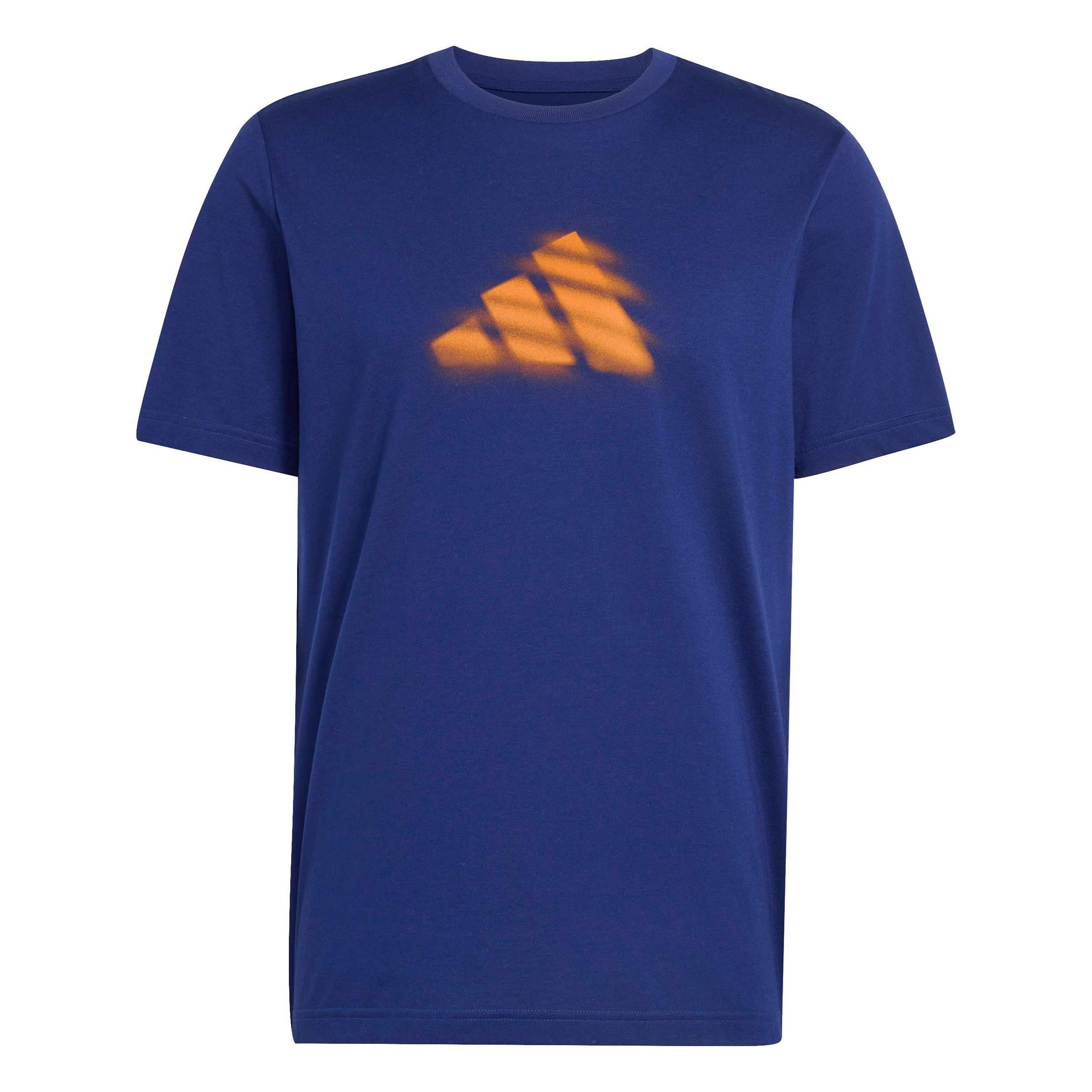 adidas Clay T-shirt Herrer - mørkeblå, rust