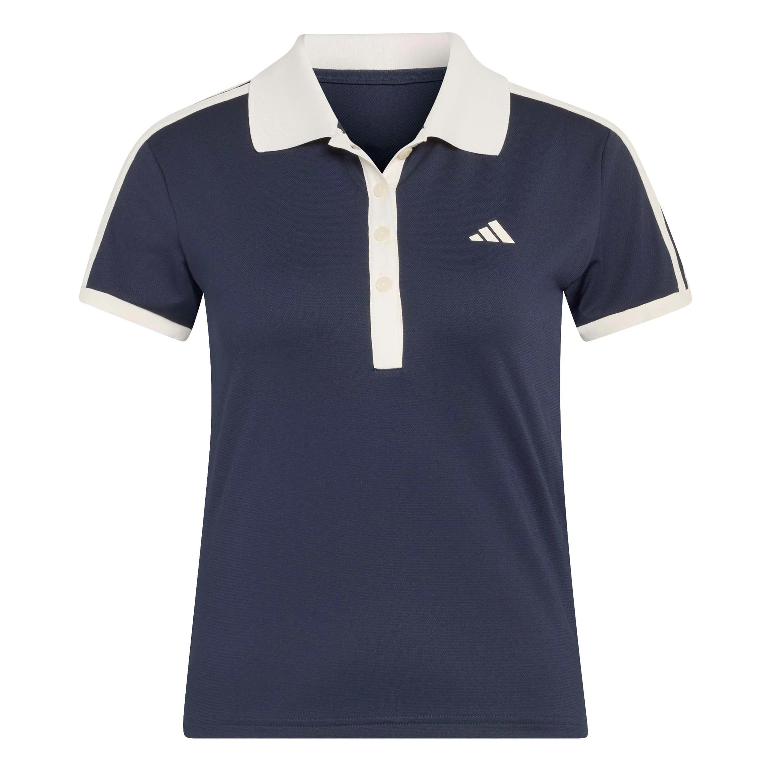 adidas Classics Polo Damer - mørkeblå, beige