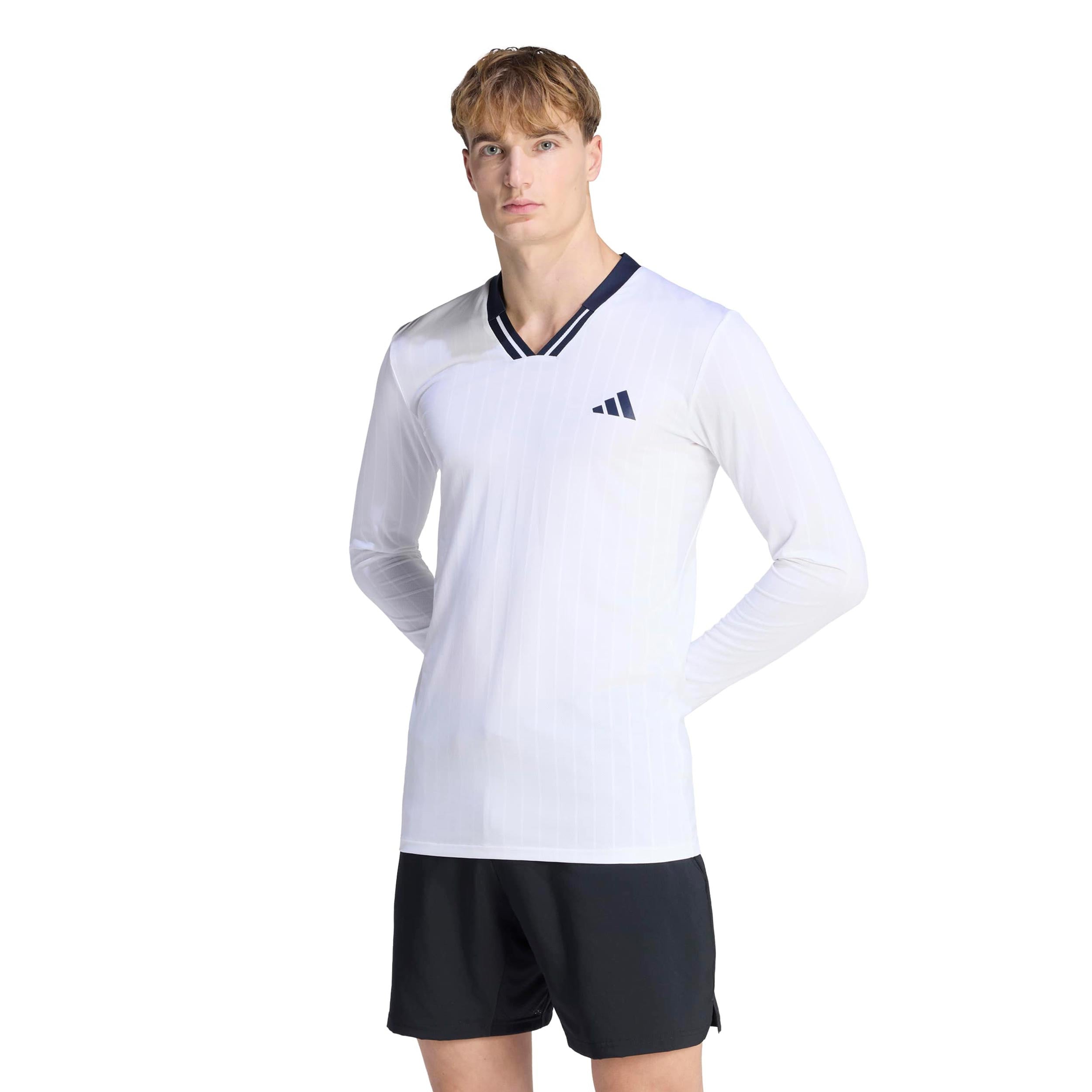 adidas Wow Top Shirt, langærmet Herrer - hvid, sort