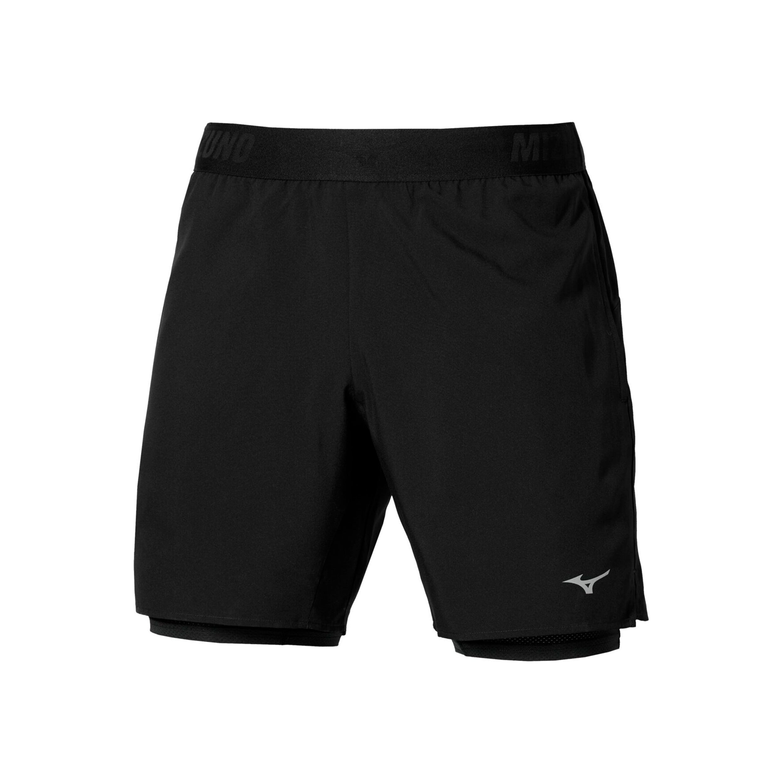 Mizuno Core 2in1 7.5in Løbeshorts Herrer - sort