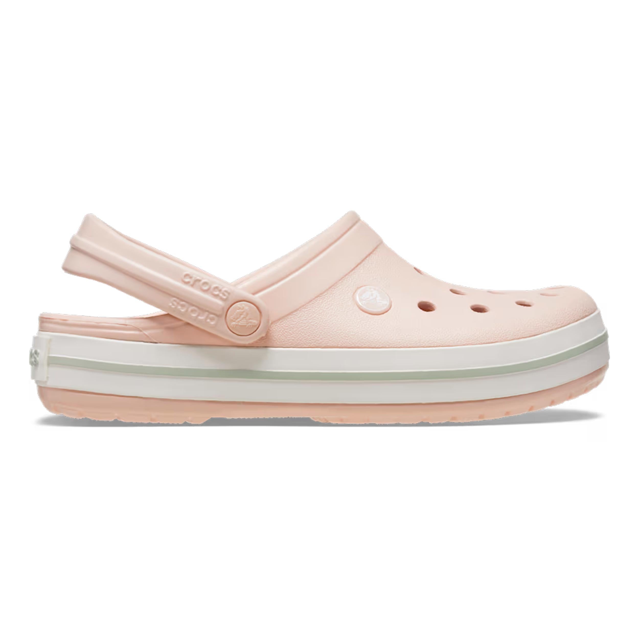 Crocs Crocband Clog Badetøfler Damer - rosa, hvid