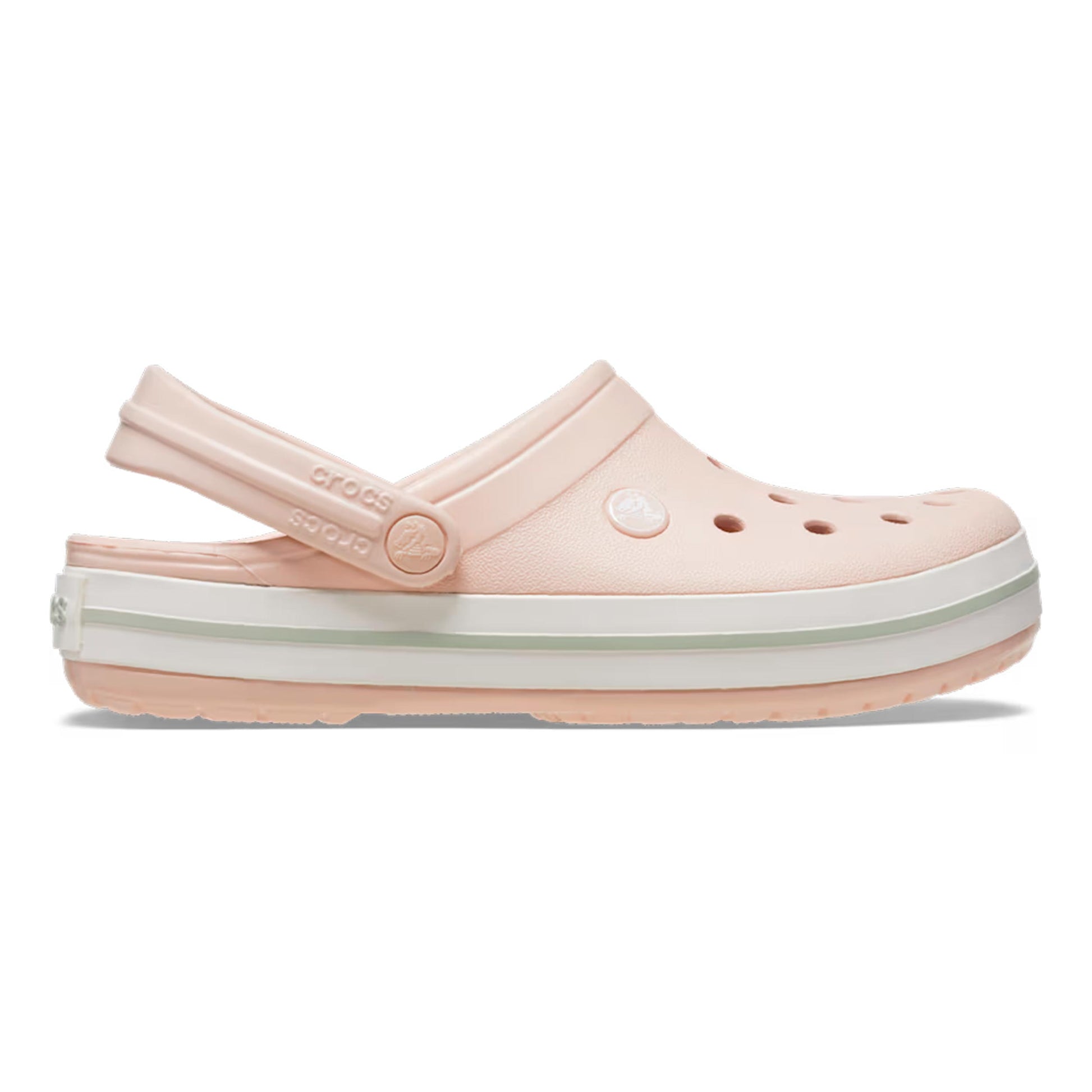 Crocs Crocband Clog Badetøfler Damer - lyserød, hvid