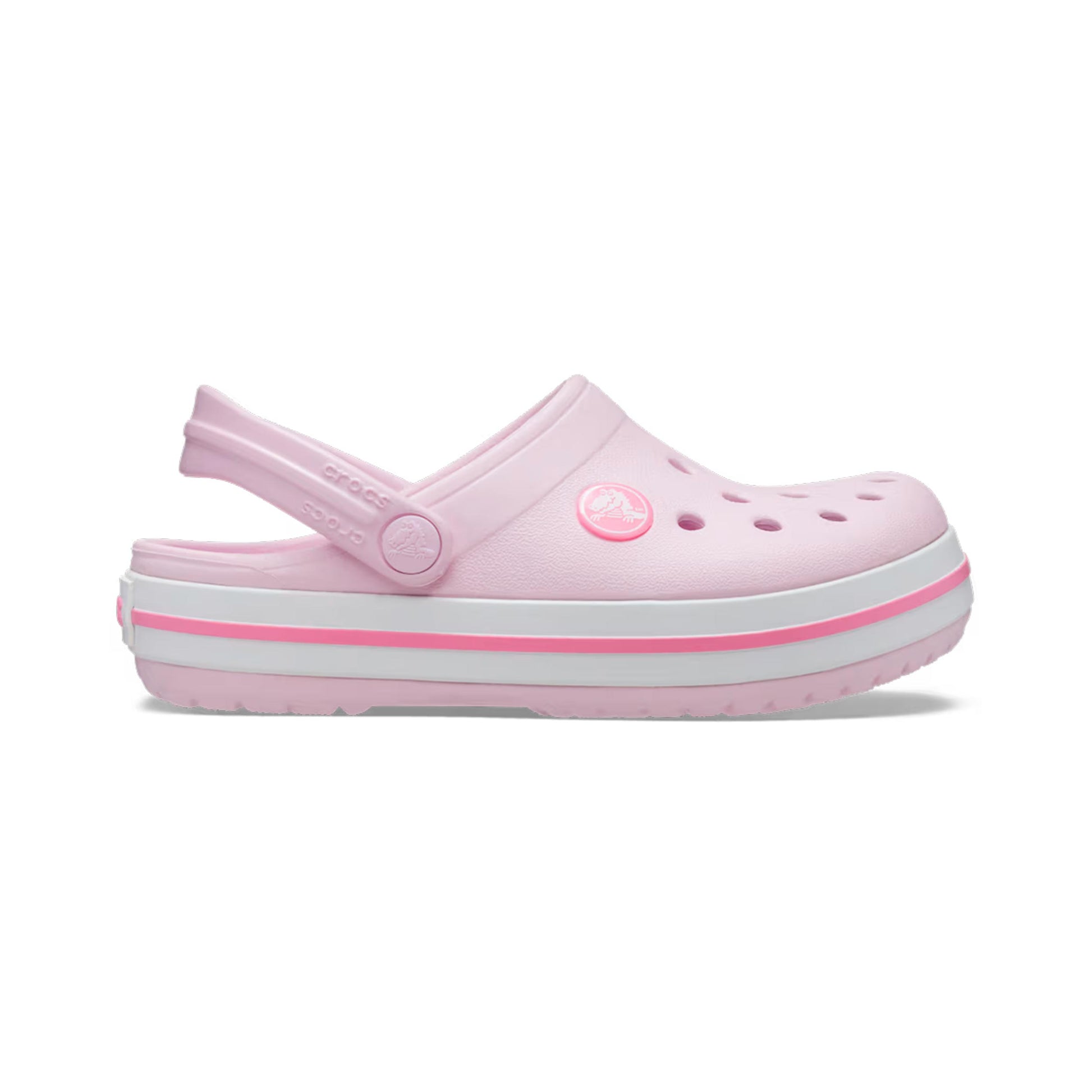 Crocs Crocband Clog Badetøfler Børn - rosa, hvid