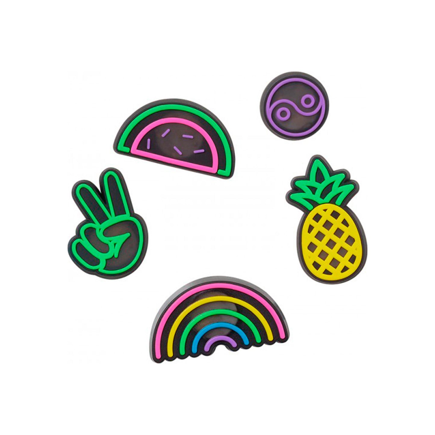 Crocs Lights Up Fun Sonstiges Pakke med 5 Unisex - flerfarvet