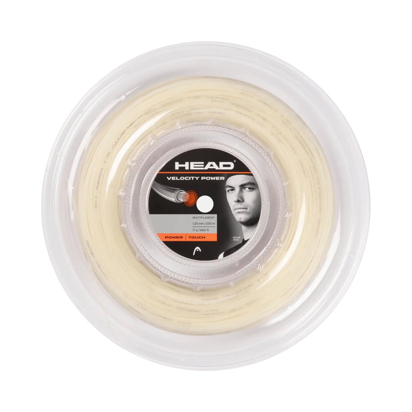 HEAD Velocity MLT Power Strenge, rulle 200m - naturfarvet
