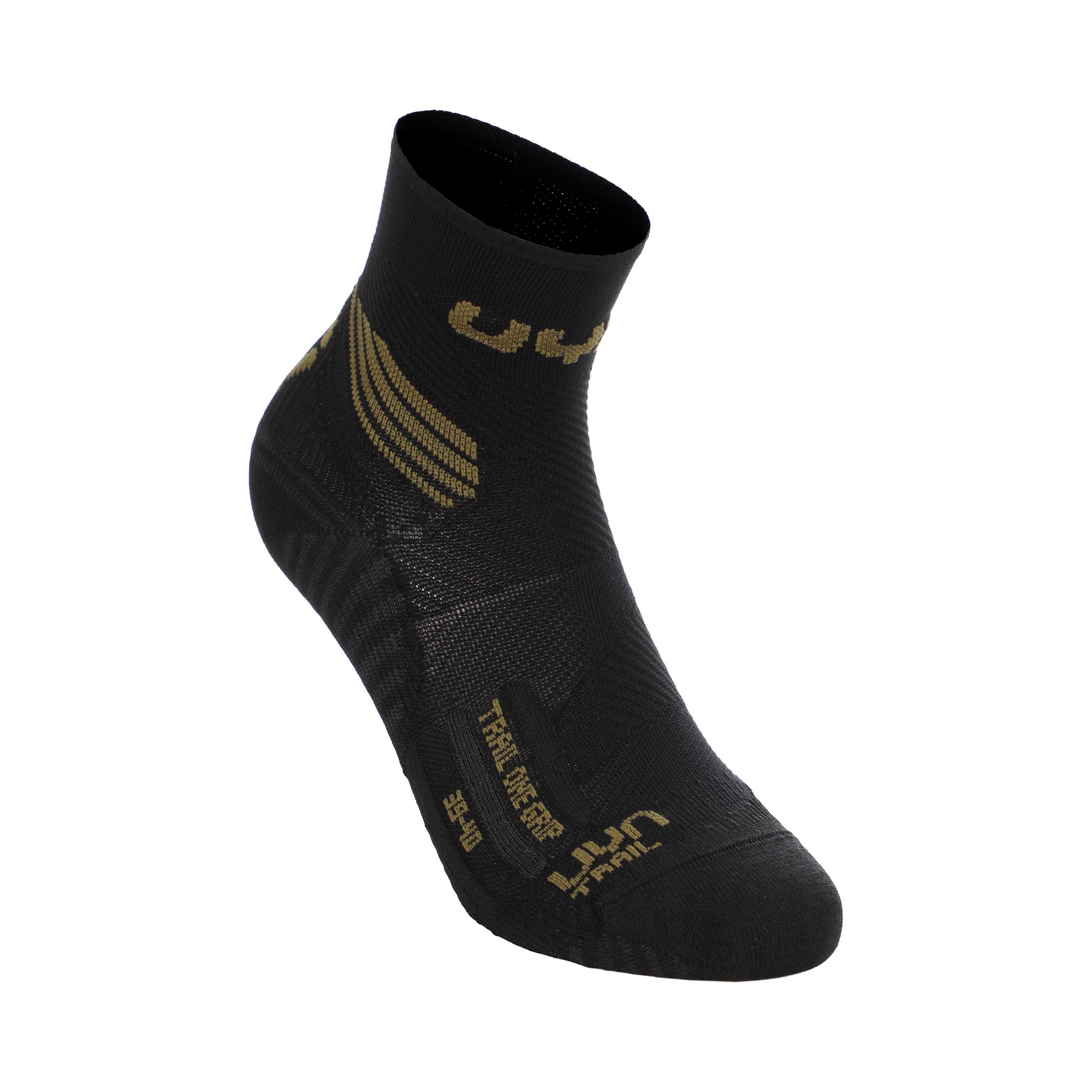 UYN Trail One Grip Løbesokker Herrer - sort, oliven