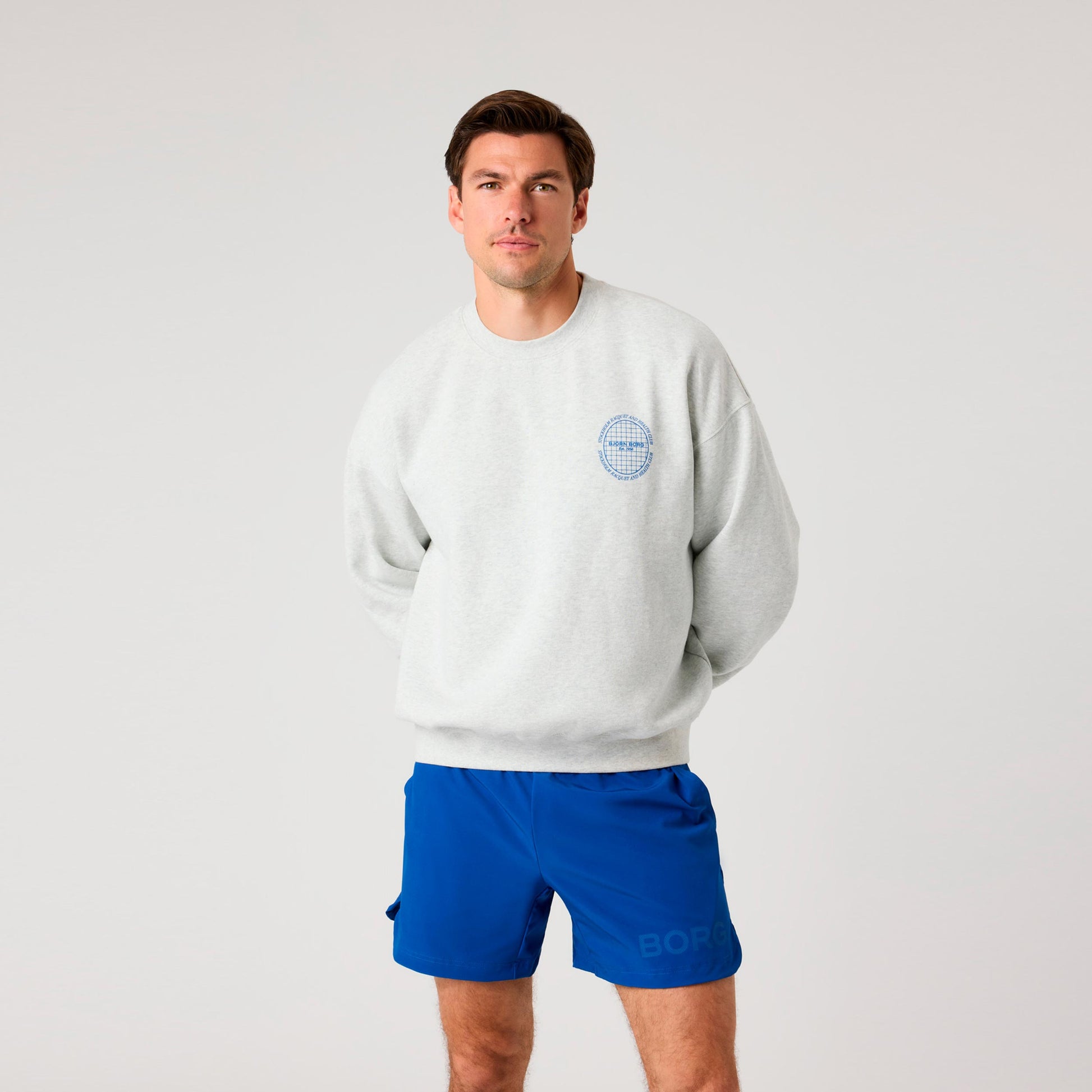 Björn Borg Ace Oversized Sweatshirt Herrer - lysegrå