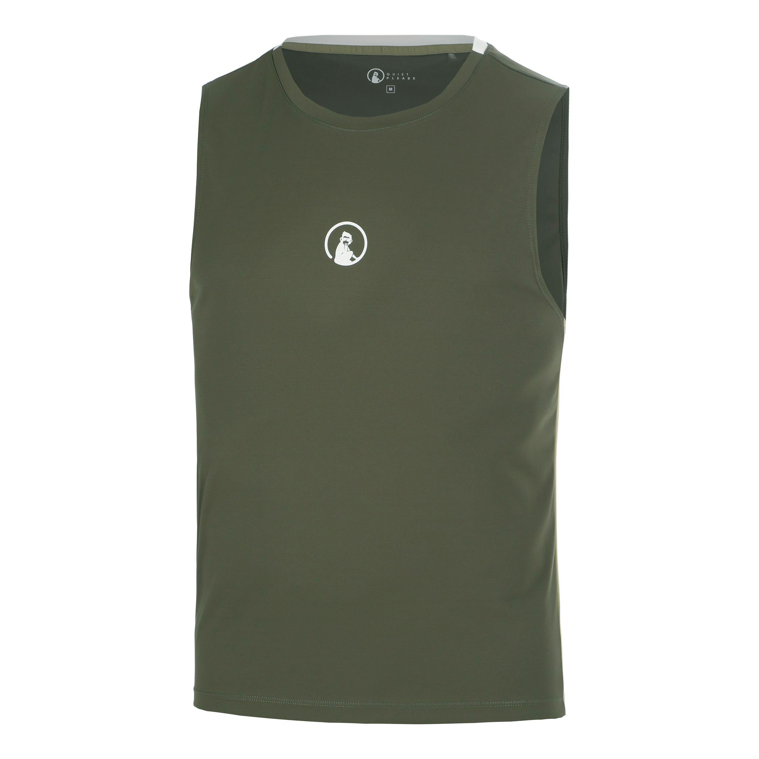 Quiet Please Memories Winner Tech Tanktop Herrer - mørkegrøn
