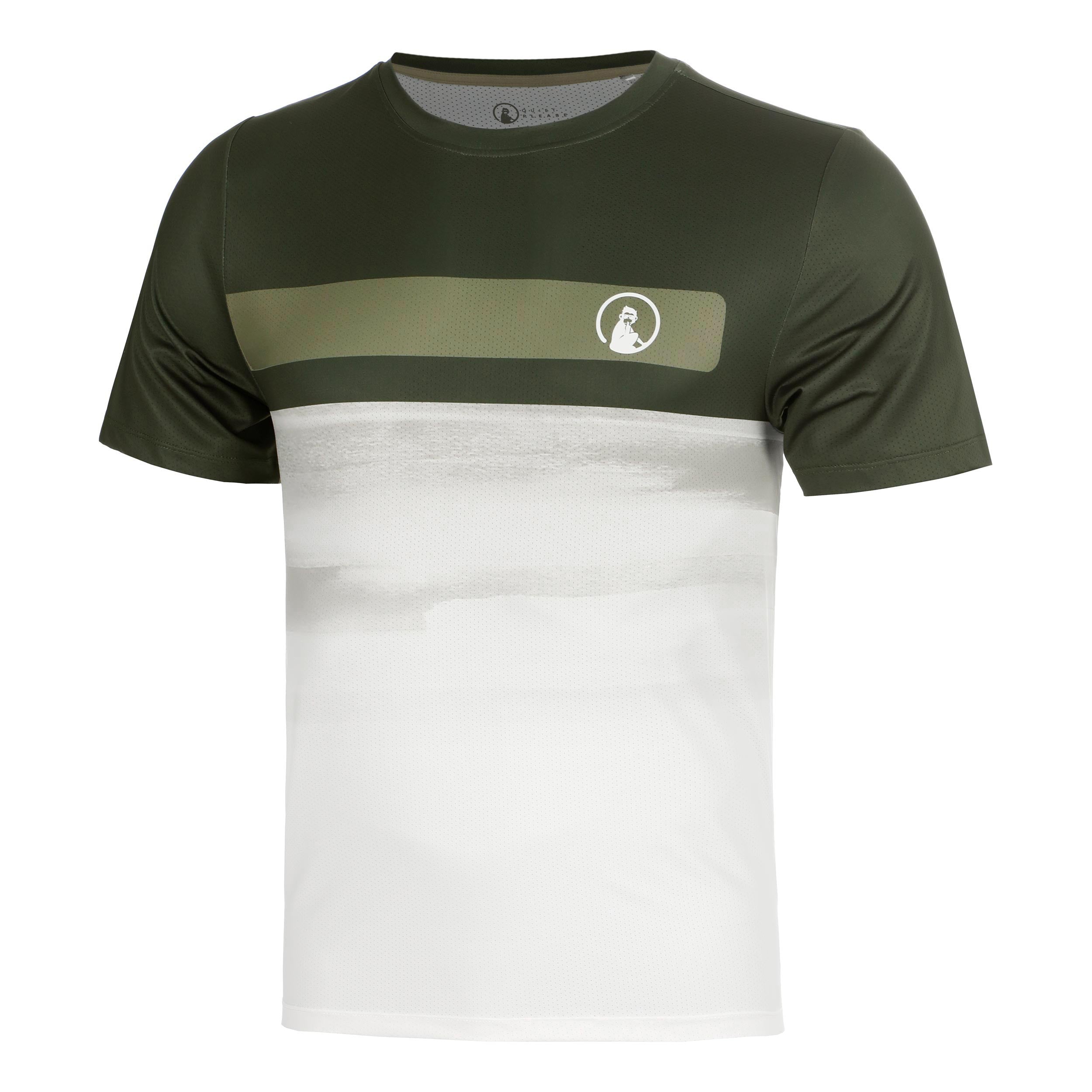 Quiet Please Memories Receiver Faded Wipe T-shirt Herrer - mørkegrøn