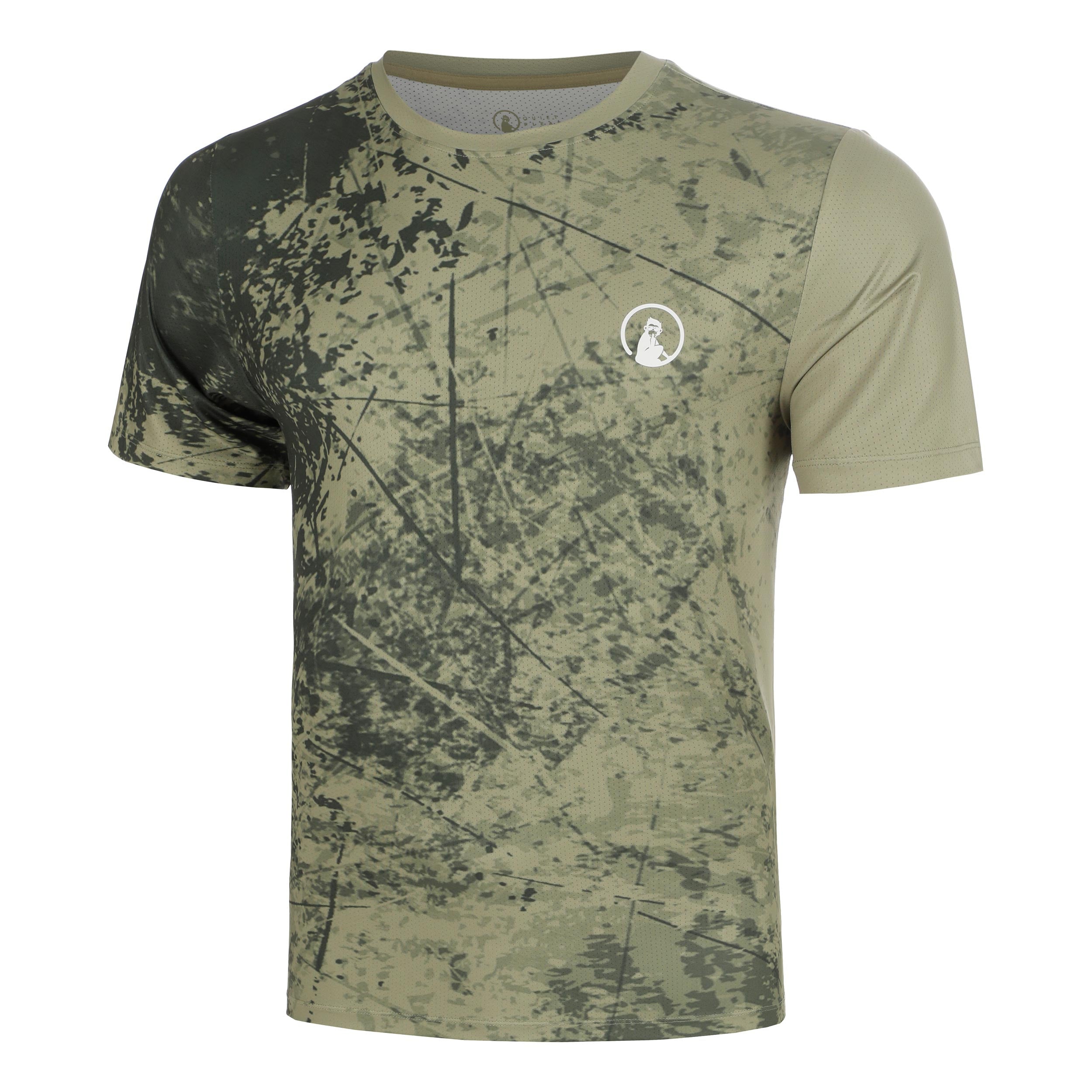 Quiet Please Memories Receiver Scrubbled T-shirt Herrer - kaki