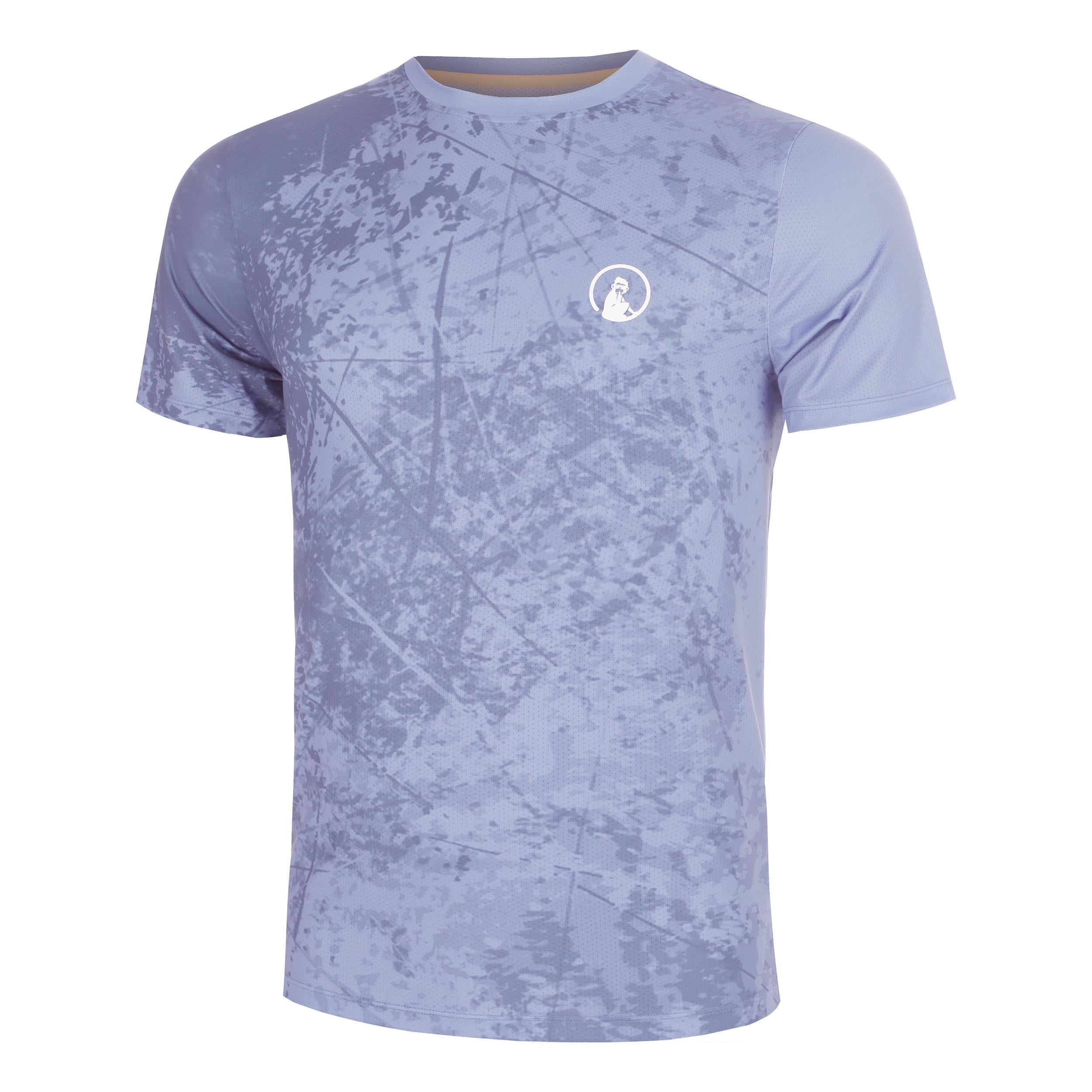 Quiet Please Glow Receiver Scrubbled T-shirt Herrer - blå