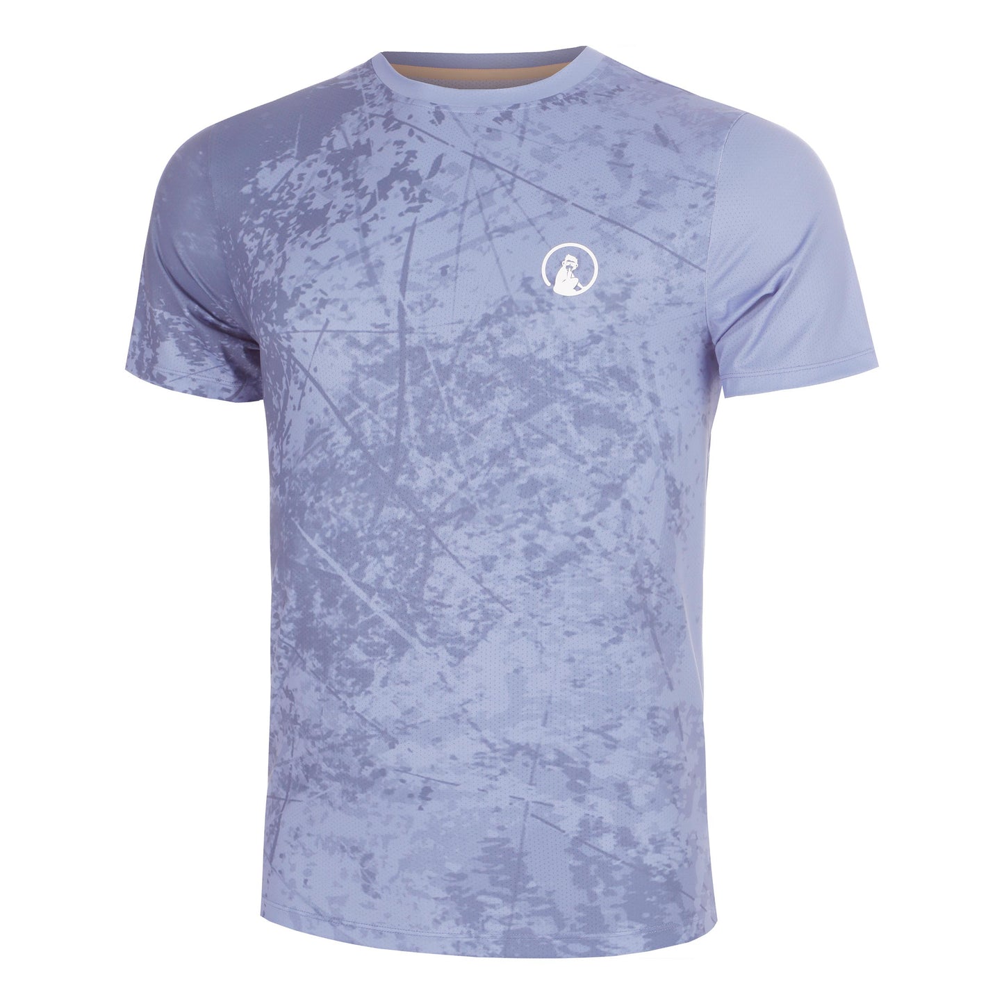 Quiet Please Glow Receiver Scrubbled T-shirt Herrer - blå