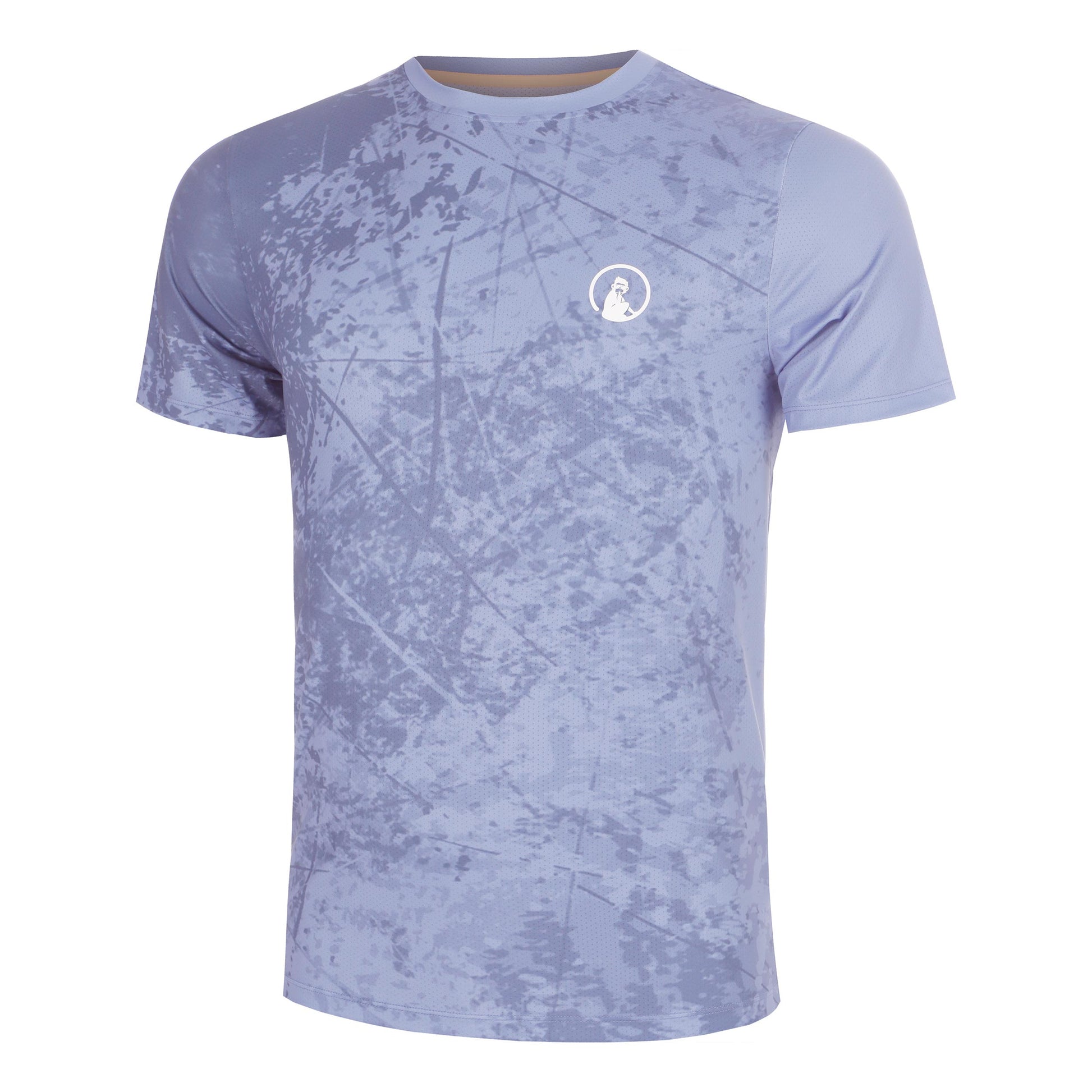 Quiet Please Glow Receiver Scrubbled T-shirt Herrer - blå
