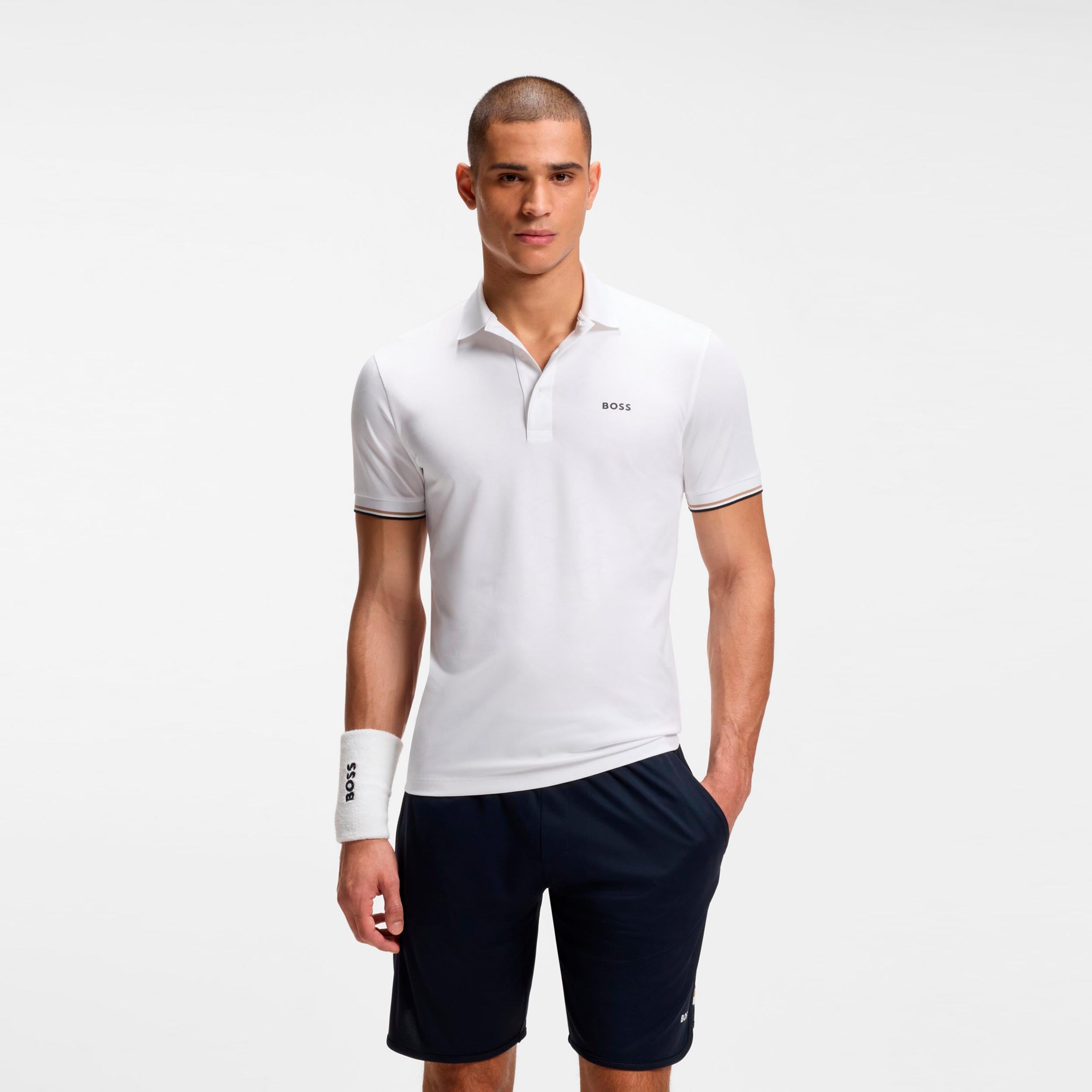 BOSS Game 1 Polo Herrer - hvid