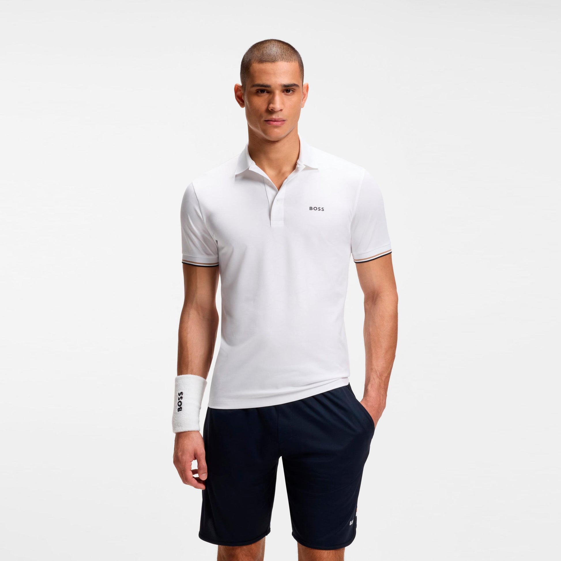 BOSS Game 1 Polo Herrer - hvid
