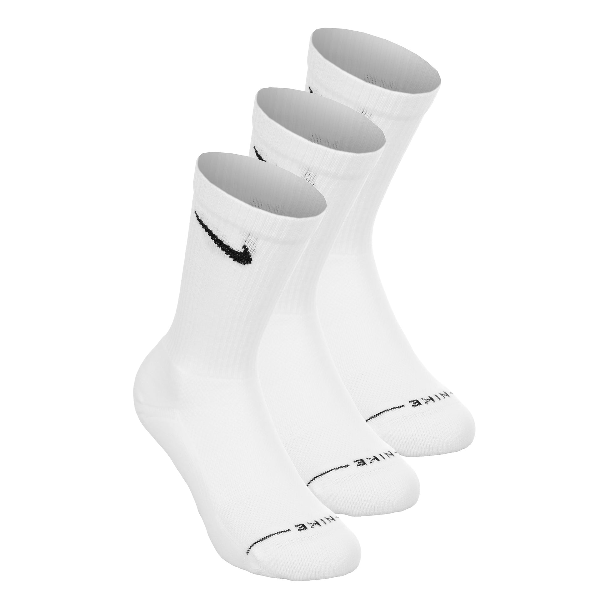 Nike Crew Tennissokker Pakke med 3 Unisex - hvid