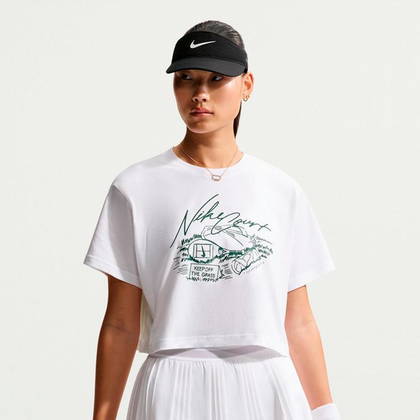 Nike Slam Crop T-shirt Damer - hvid