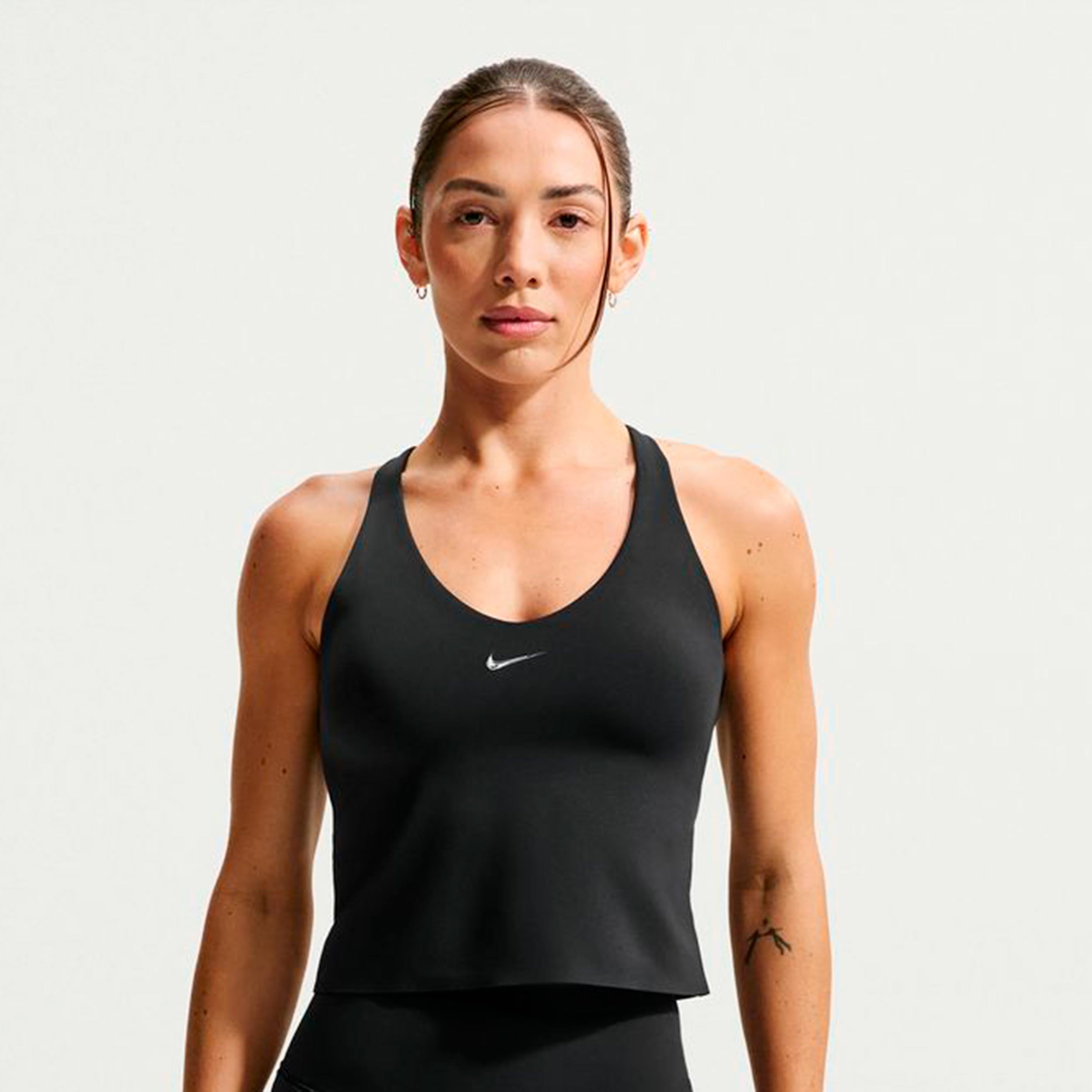 Nike Dri-Fit Medium Support Tanktop Damer - sort, antracit