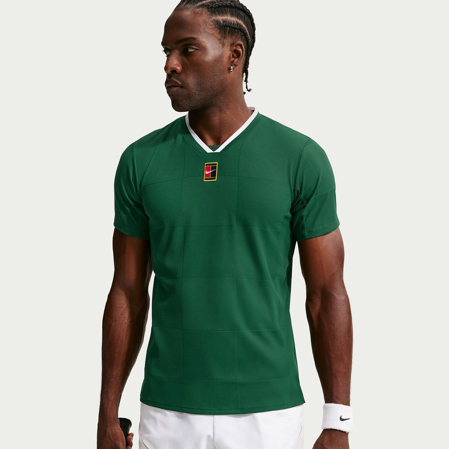 Nike Court Dri-Fit Advantage Slam T-shirt Herrer - mørkegrøn