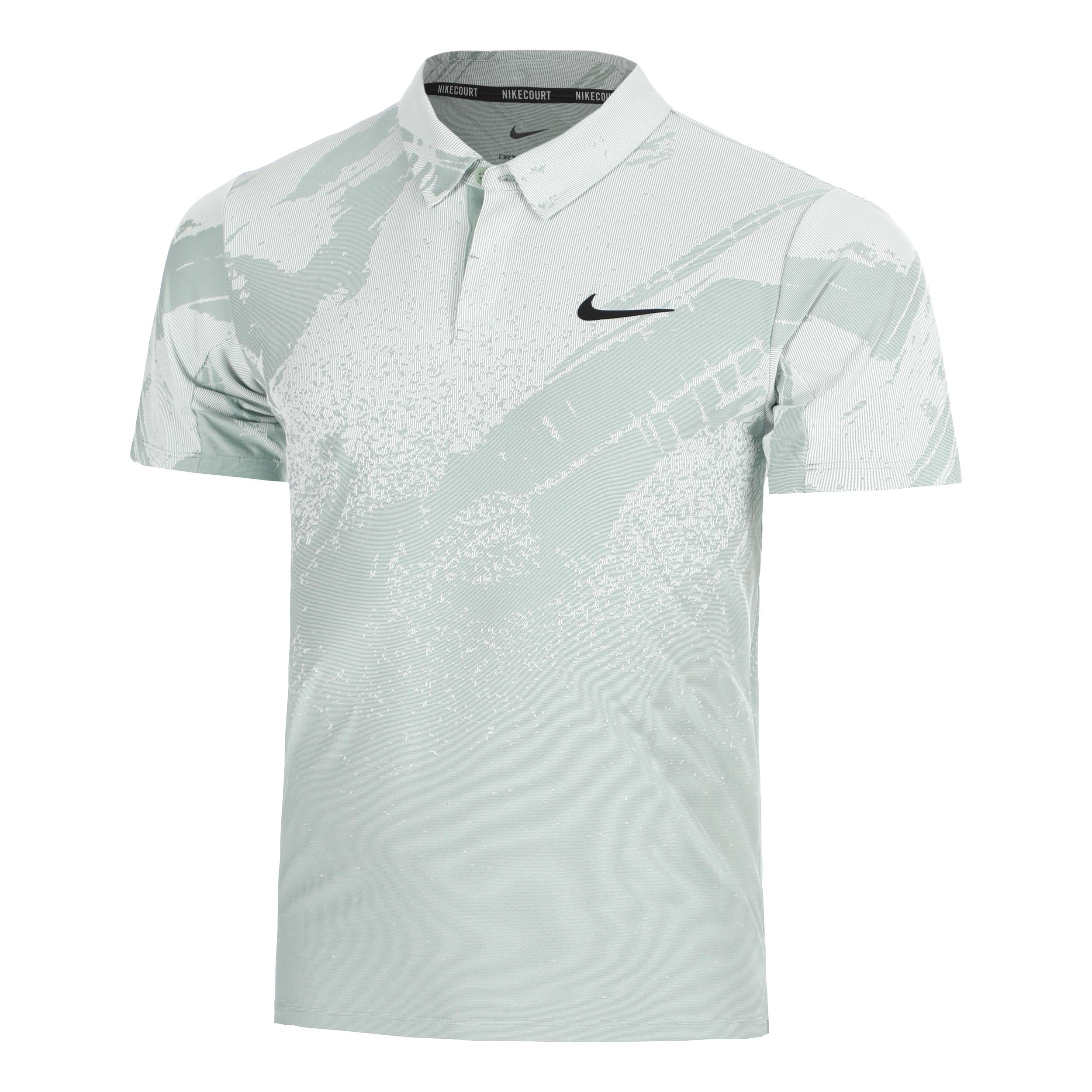 Nike Court Dri-Fit Advantage Slam Polo Herrer - grågrøn, sort