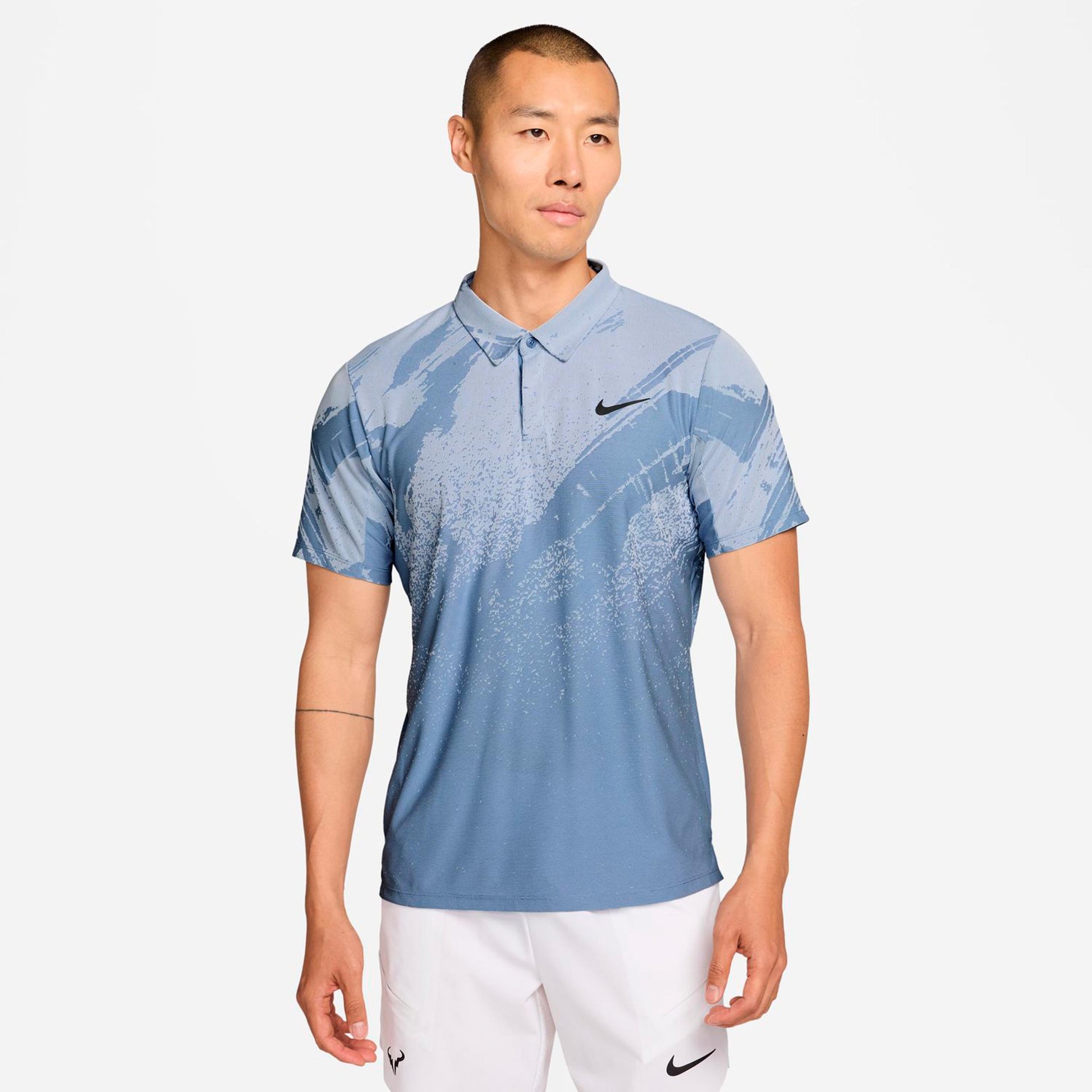Nike Jannik Sinner Court Dri-Fit Advantage Slam Polo Herrer - petrol, lyseblå