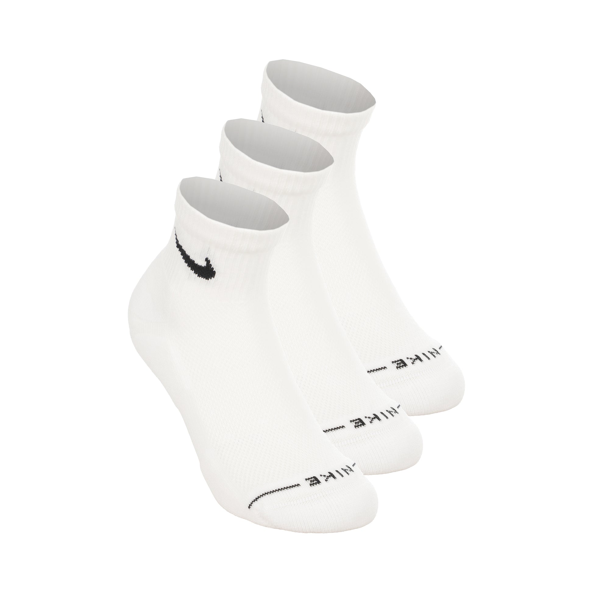 Nike Ankle Tennissokker Pakke med 3 Unisex - hvid