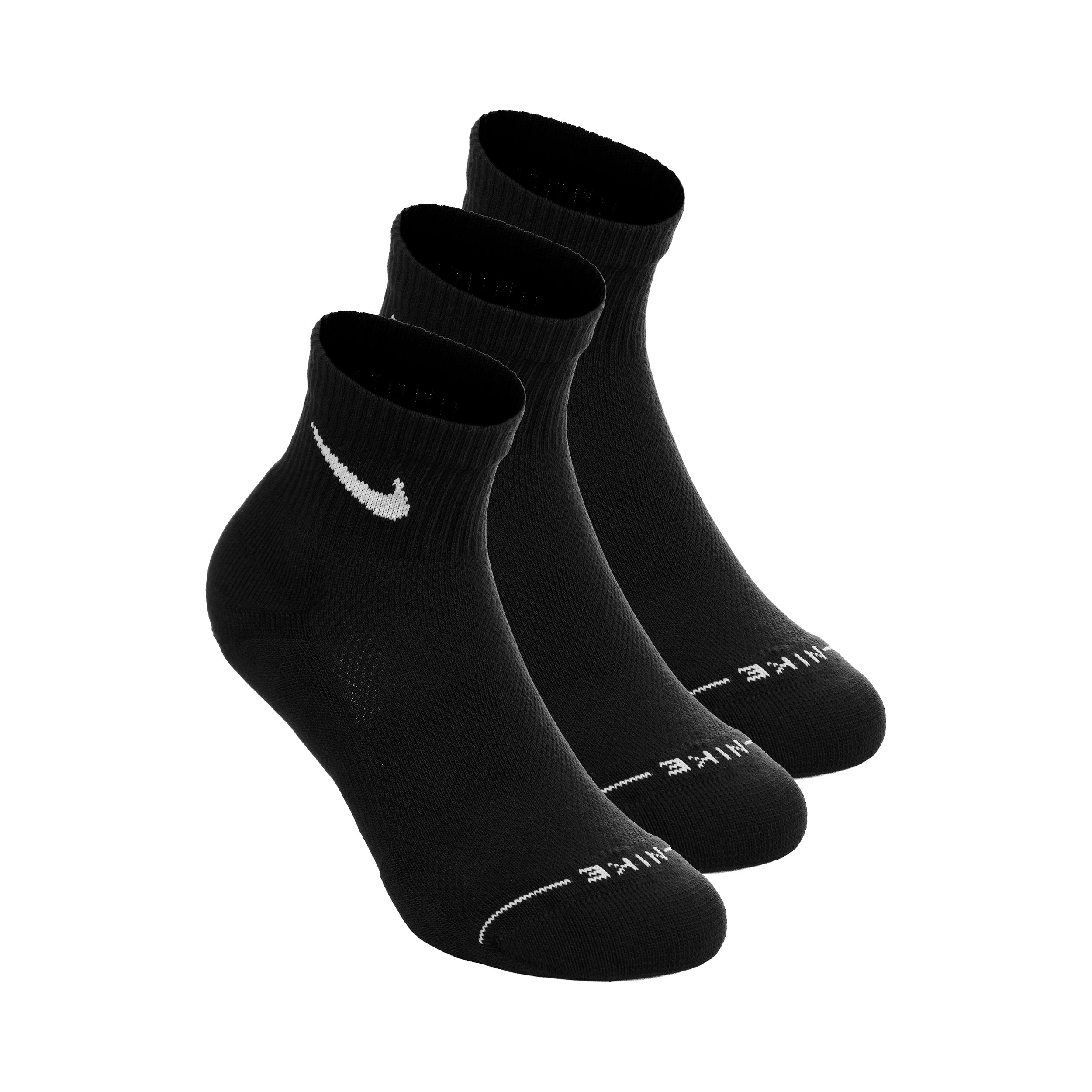 Nike Ankle Tennissokker Pakke med 3 Unisex - sort