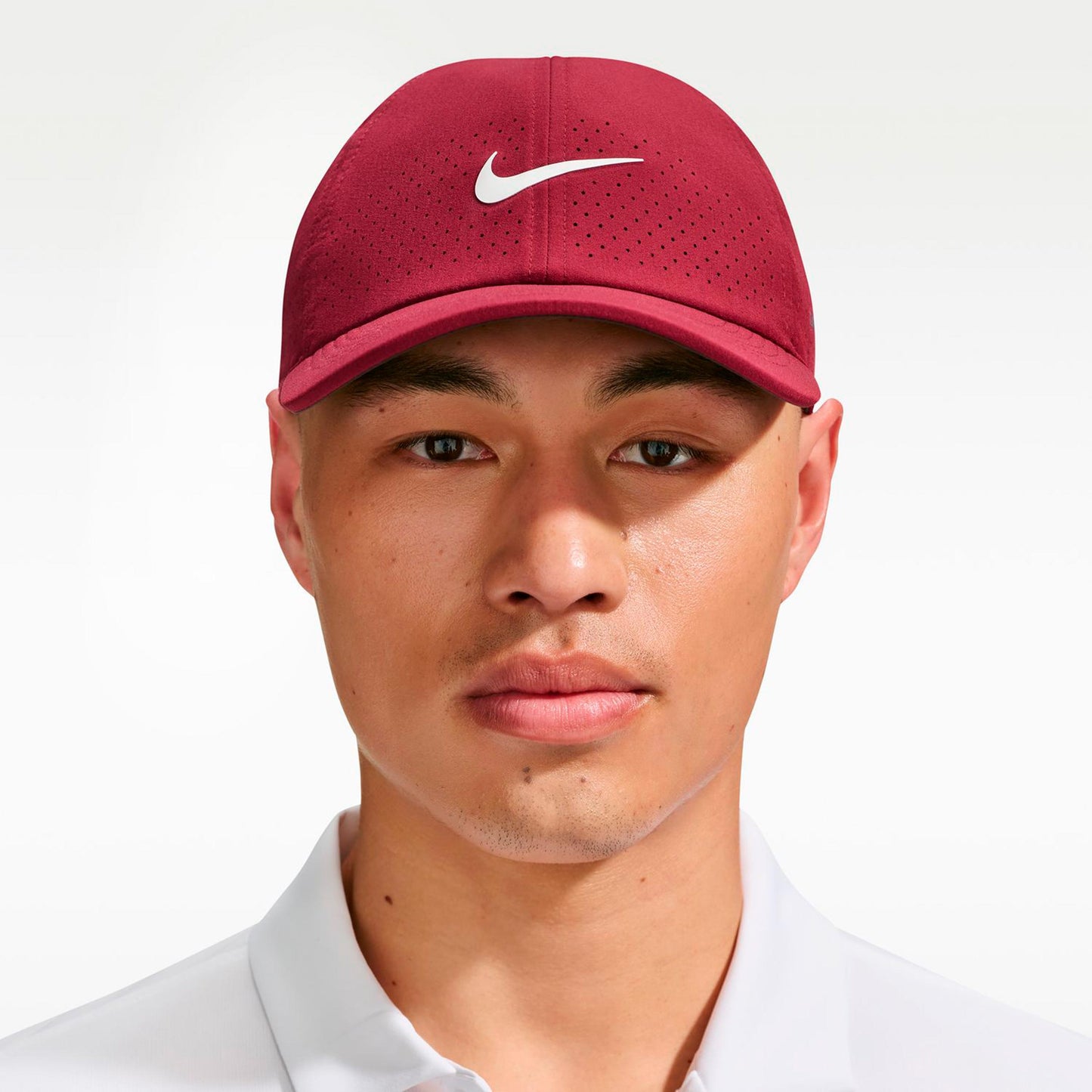 Nike Dri-Fit Advantage Club Cap Unisex - vinrød, creme