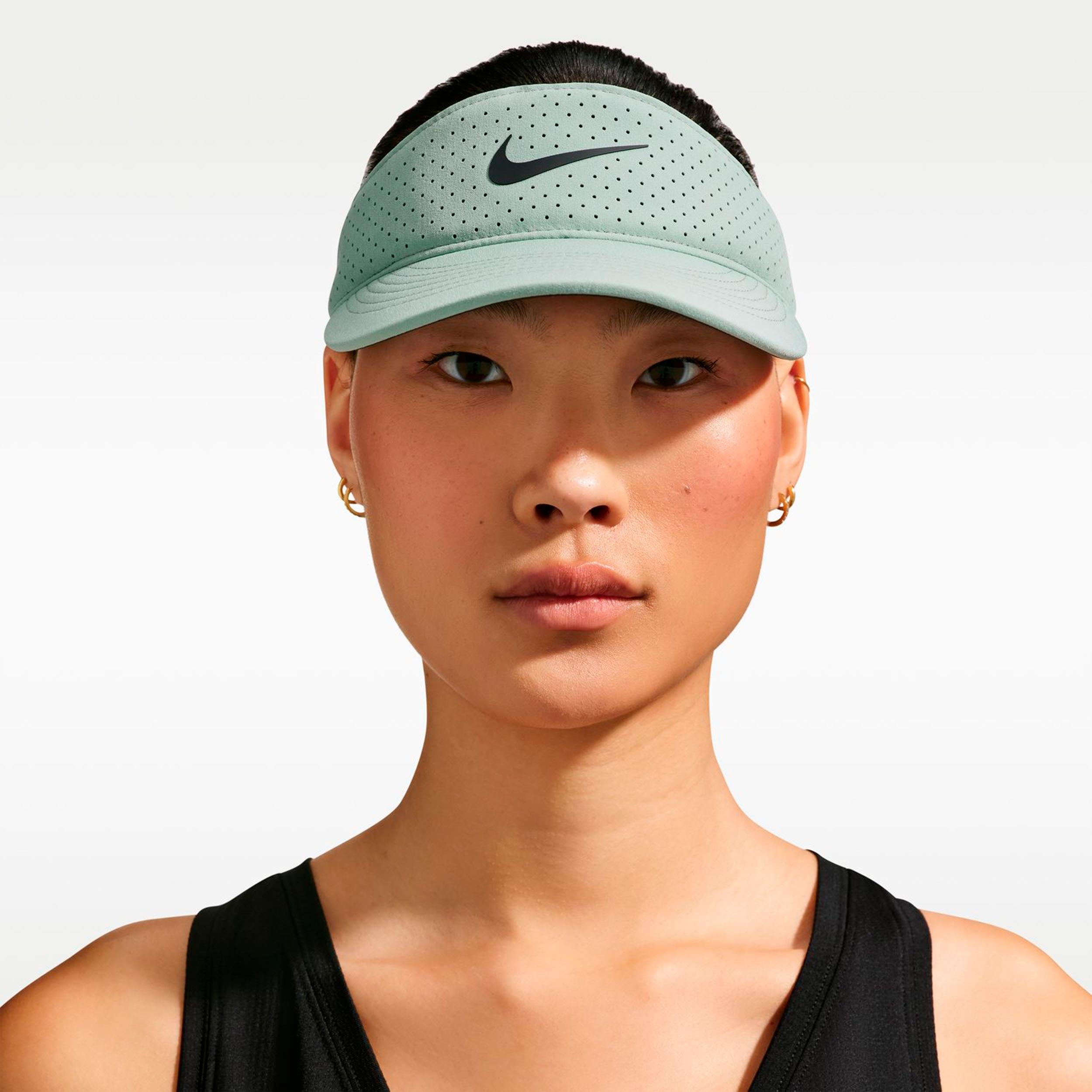 Nike Dri-Fit Advantage Ace Solskærm Unisex - grågrøn, antracit