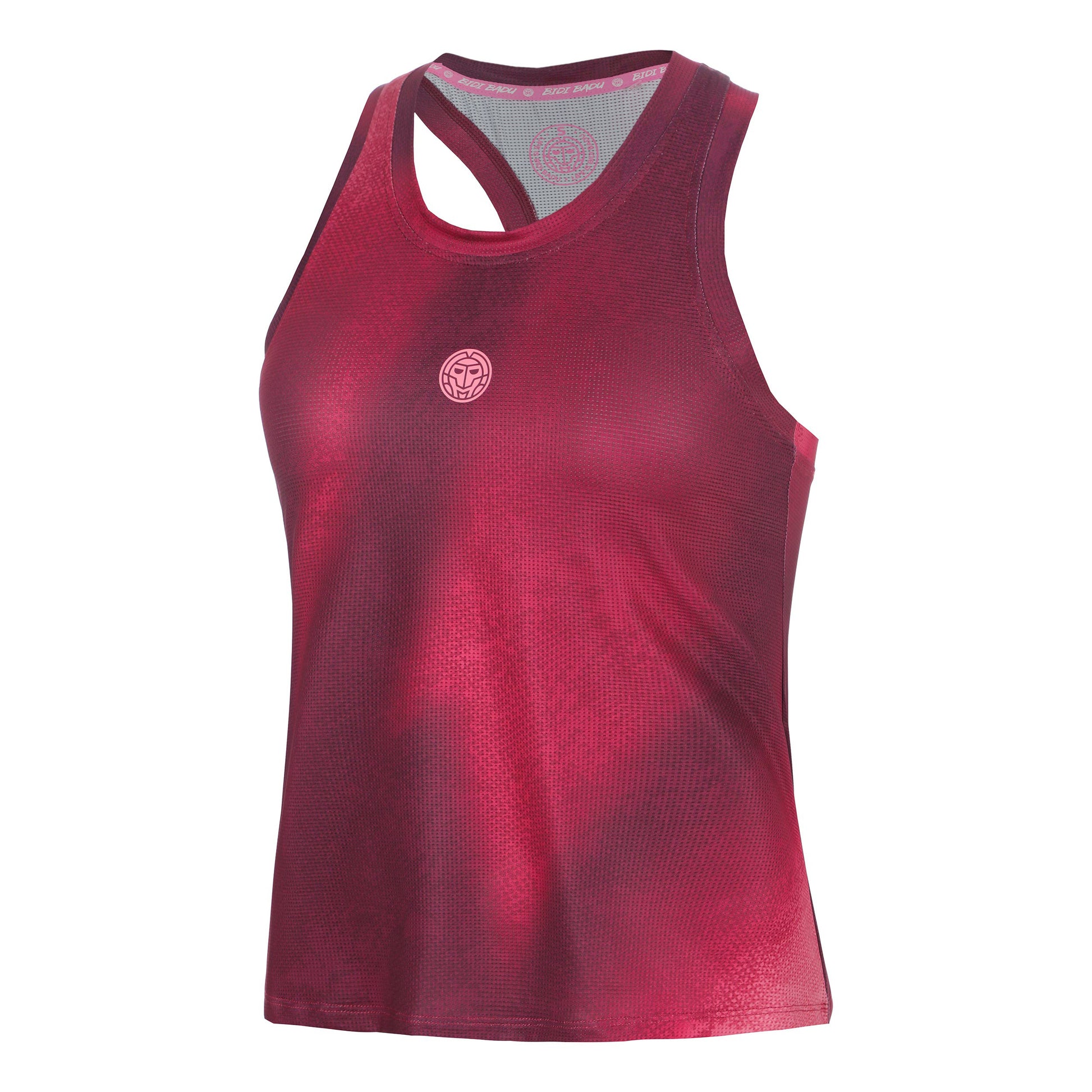 BIDI BADU Freeze Out Racerback Printed  Tanktop Damer - mørkerød, pink