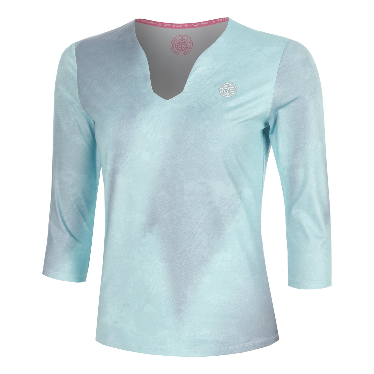BIDI BADU Freeze Out V-Neck Printed  Shirt, langærmet Damer - mint