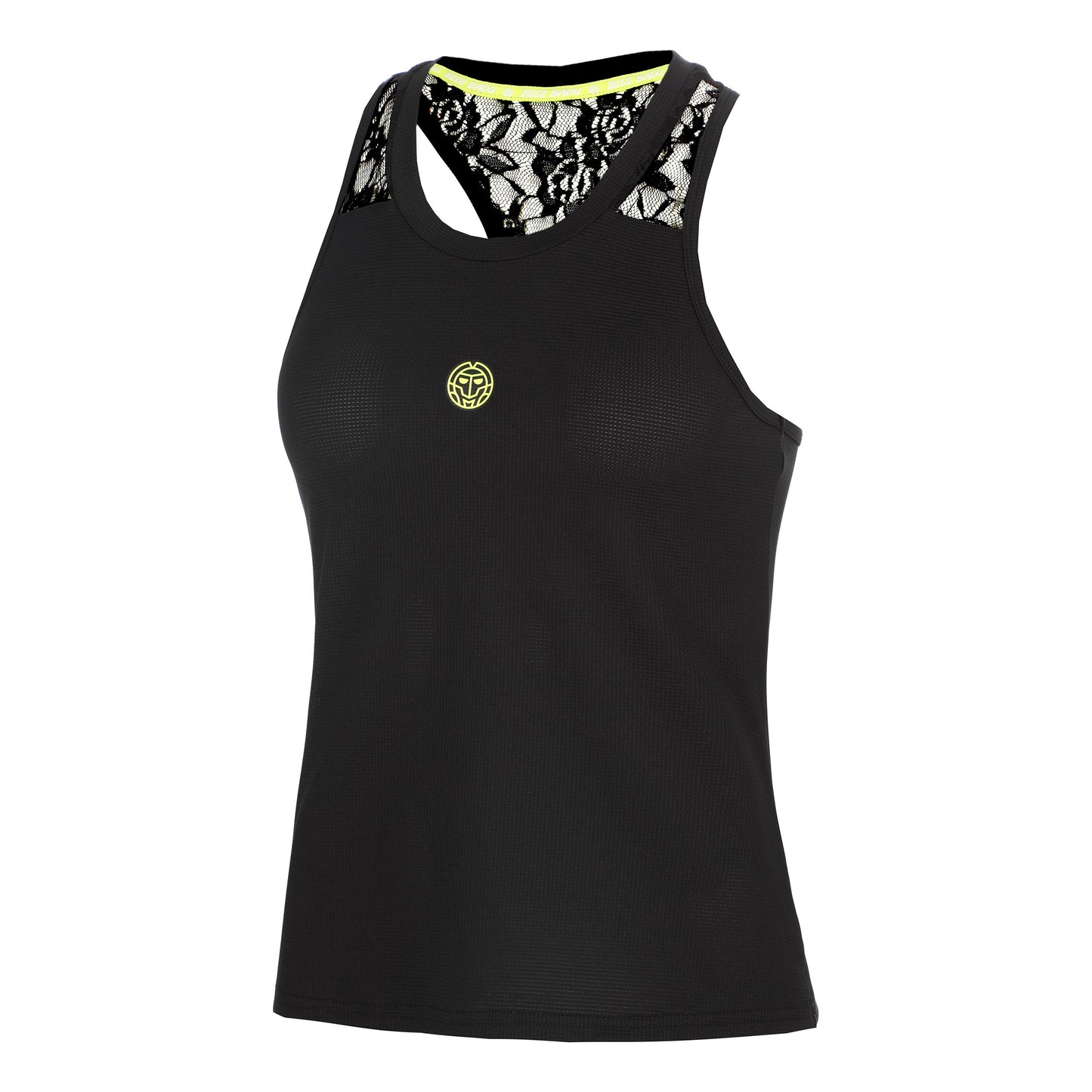 BIDI BADU Night Flash Racerback Lace Tanktop Damer - sort