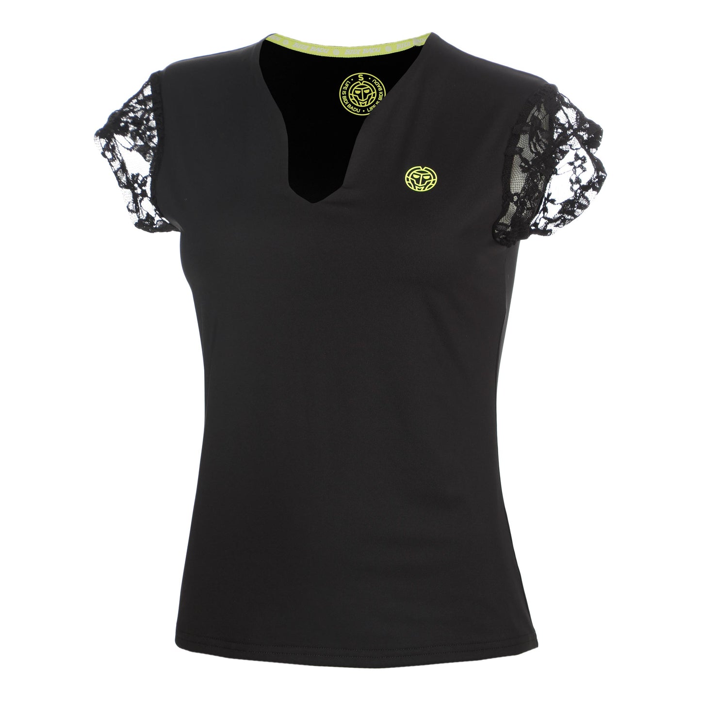 BIDI BADU Night Flash V-Neck T-shirt Damer - sort