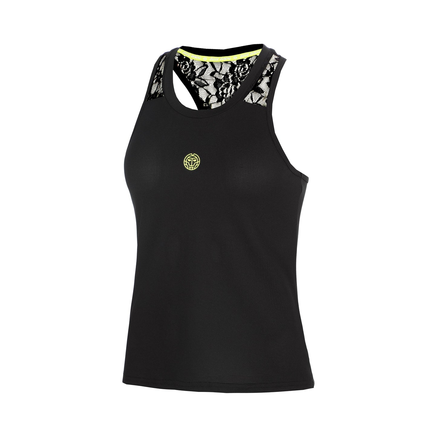 BIDI BADU Night Flash Racerback Lace Tanktop Pige - sort