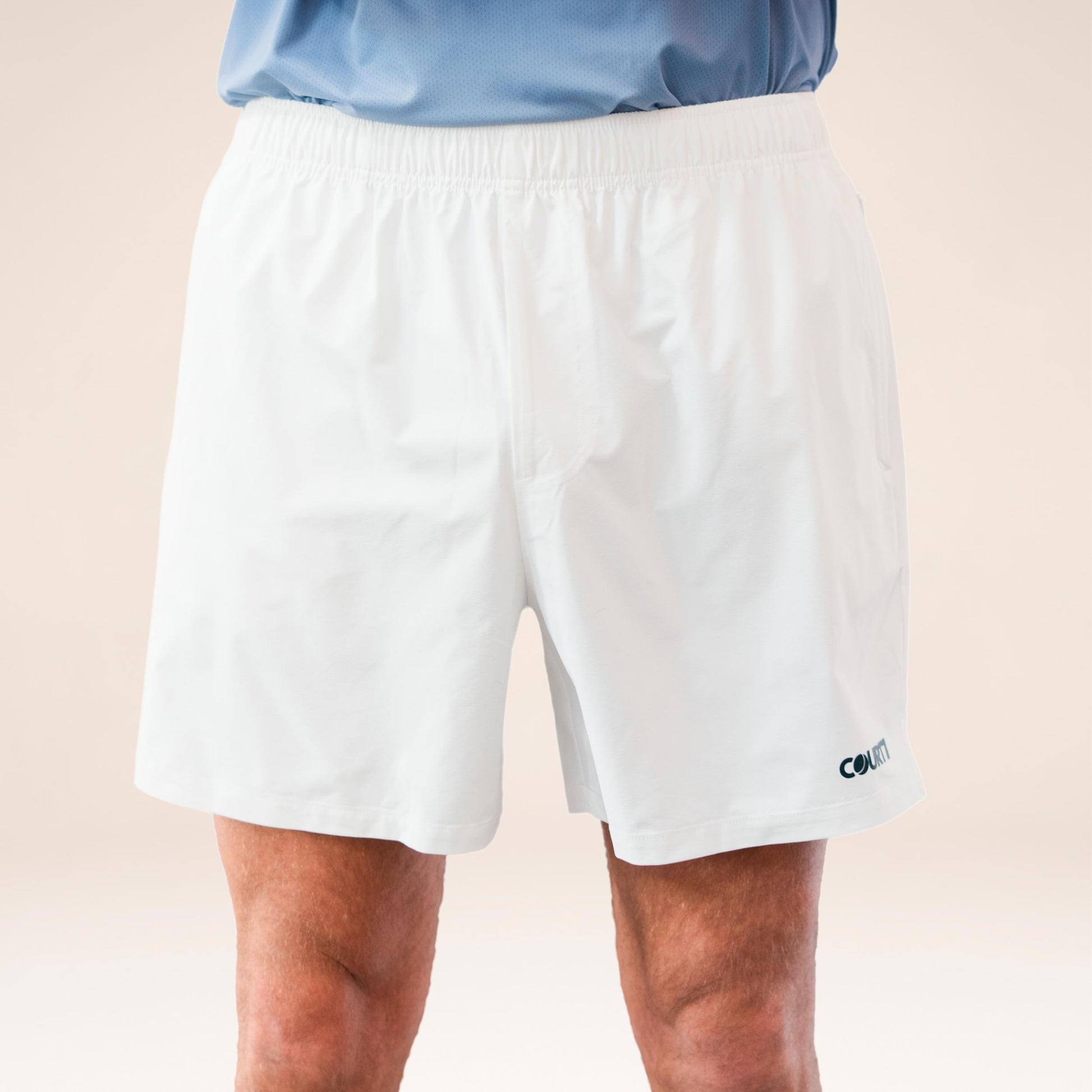 COURT7 Dual Pocket 5in Shorts Herrer - offwhite