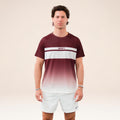 Performance Gradient Stripe T-shirt Herrer - rød