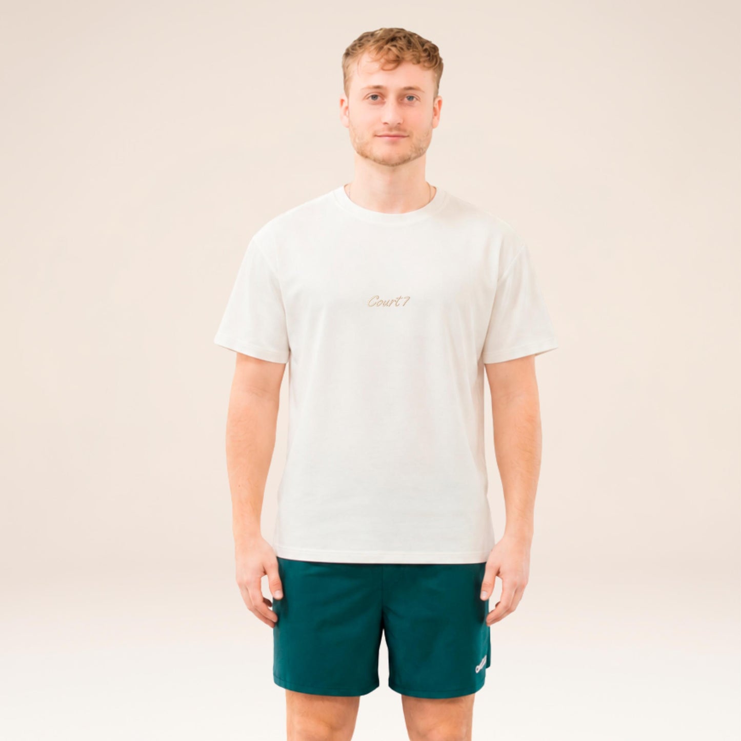 COURT7 AD-IN Basic 2.0 T-shirt Unisex - offwhite