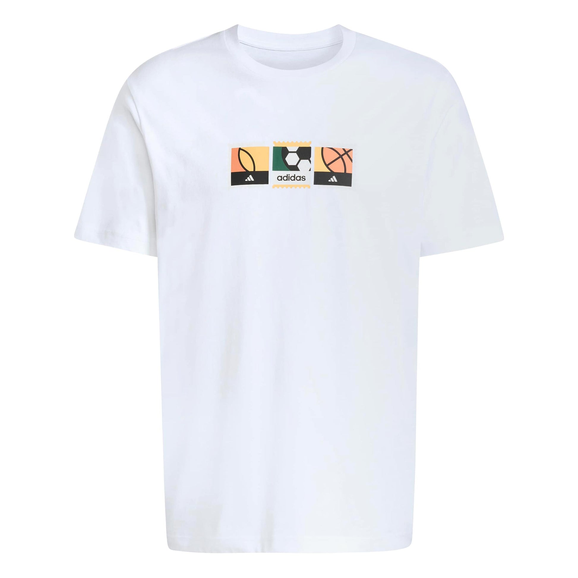 adidas MOS Stamps Graphic T-shirt Herrer - hvid, flerfarvet
